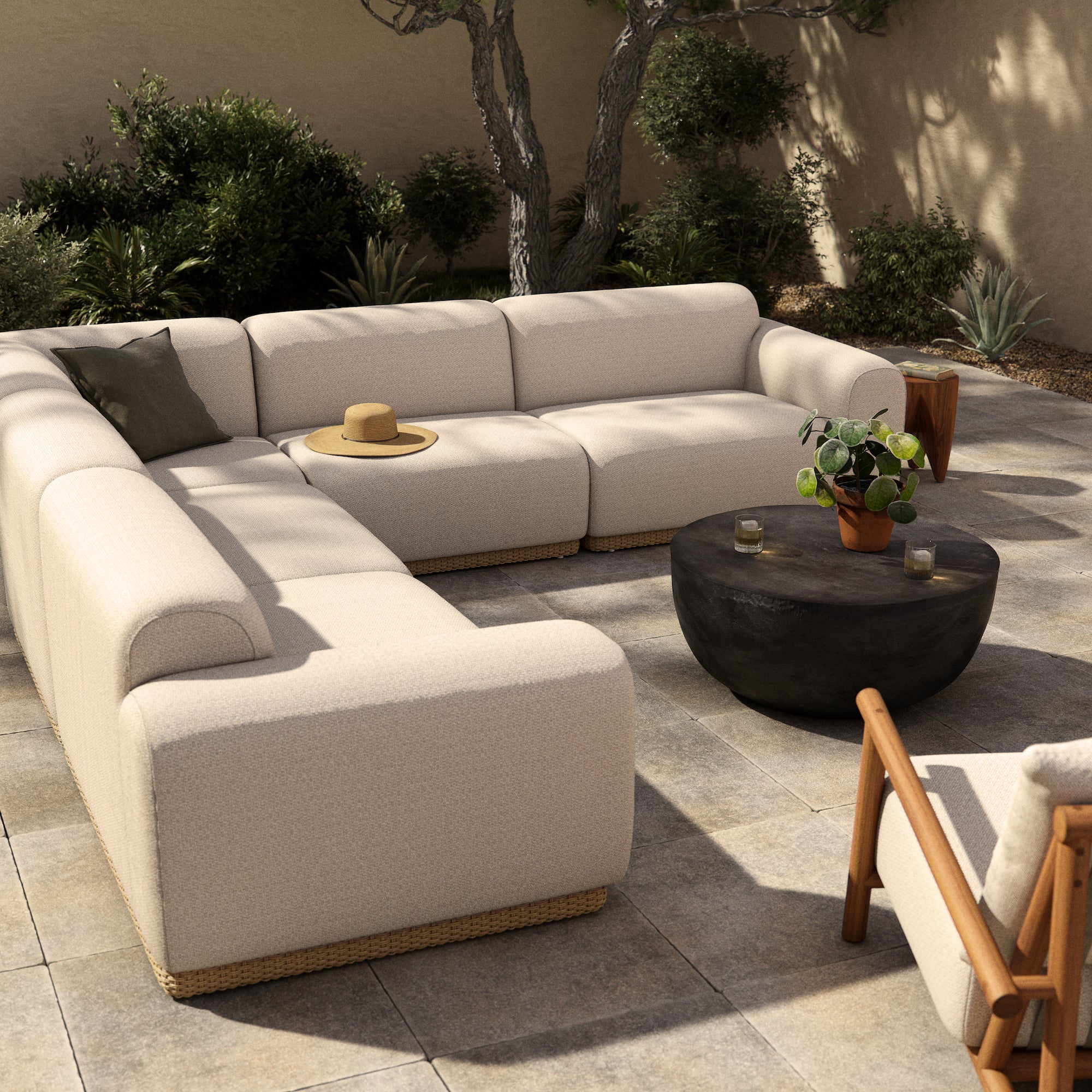 Nora Outdoor 5pc Sectional
