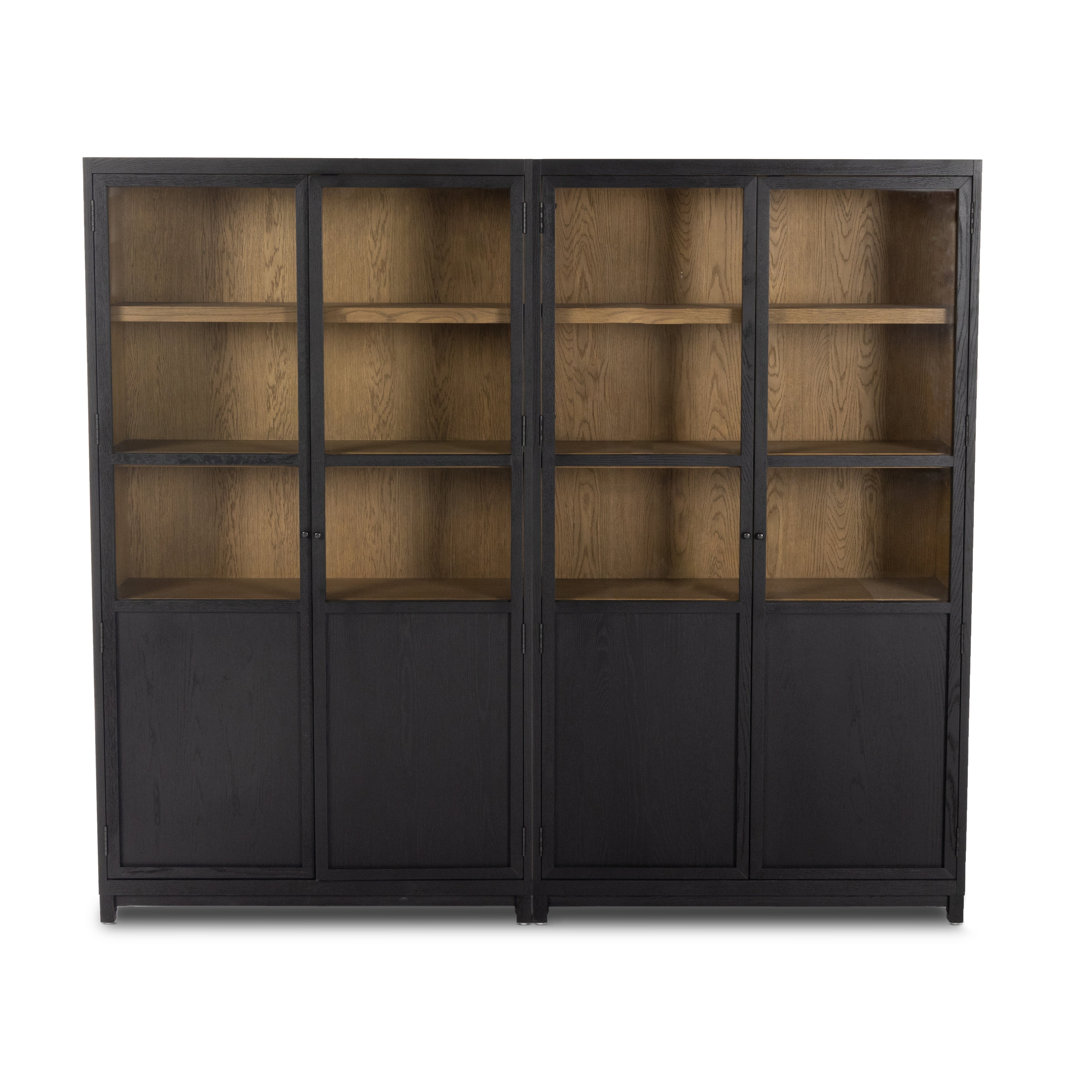 Nelly Panel And Glass Door Double Cabinet