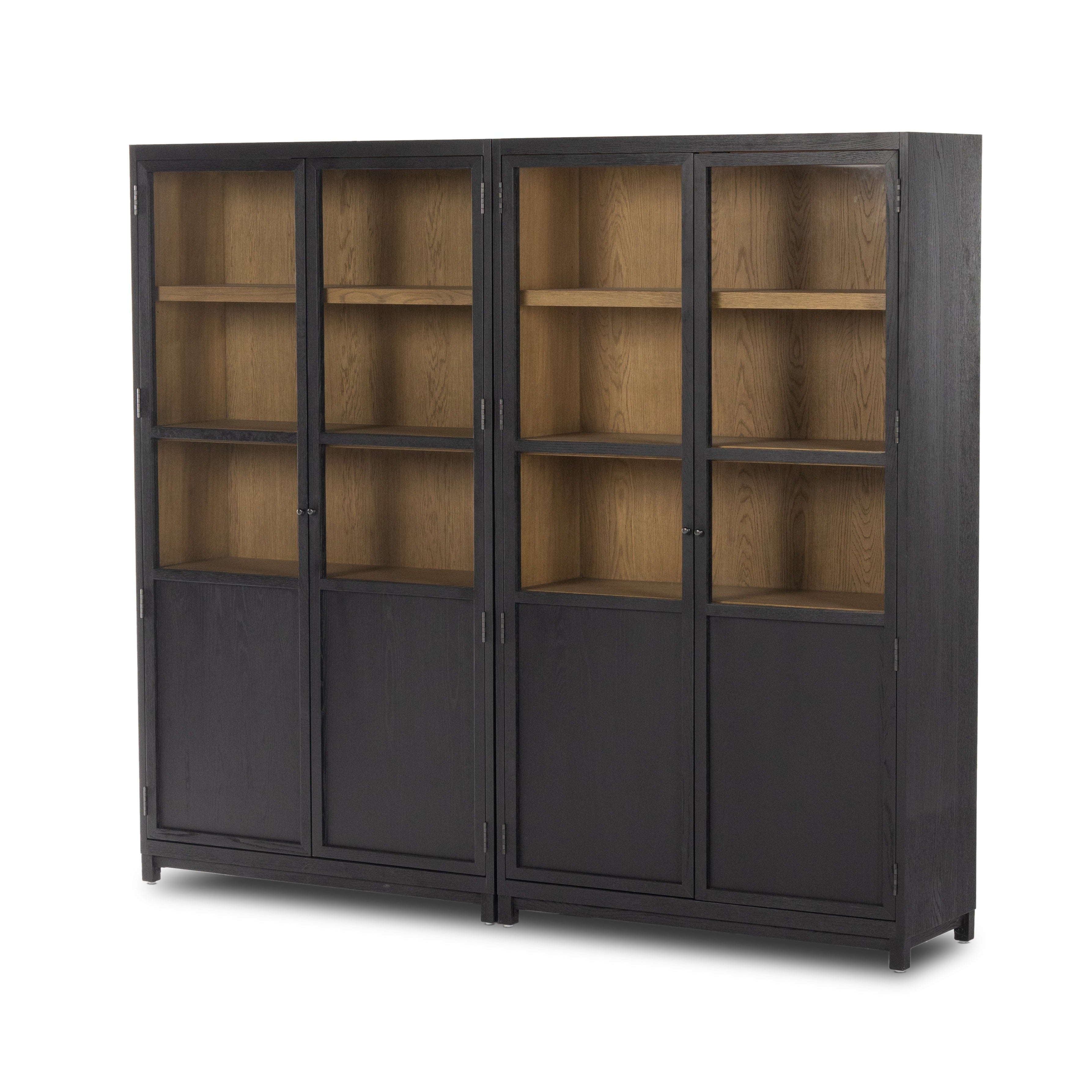 Nelly Panel And Glass Door Double Cabinet