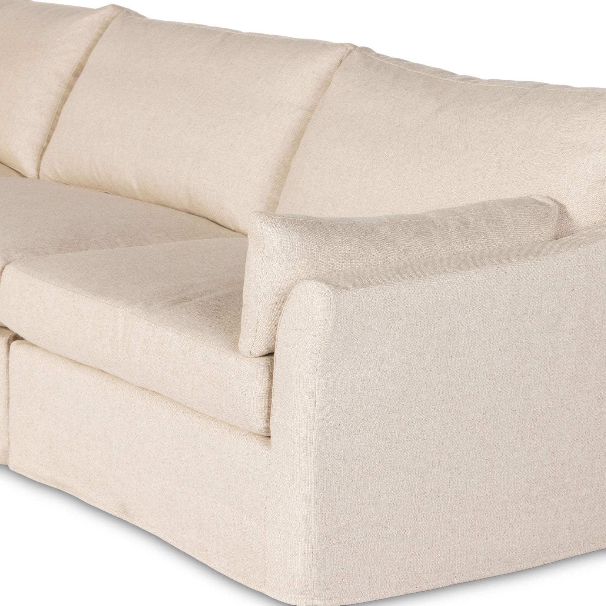 Delray 5pc Slipcover Sectional