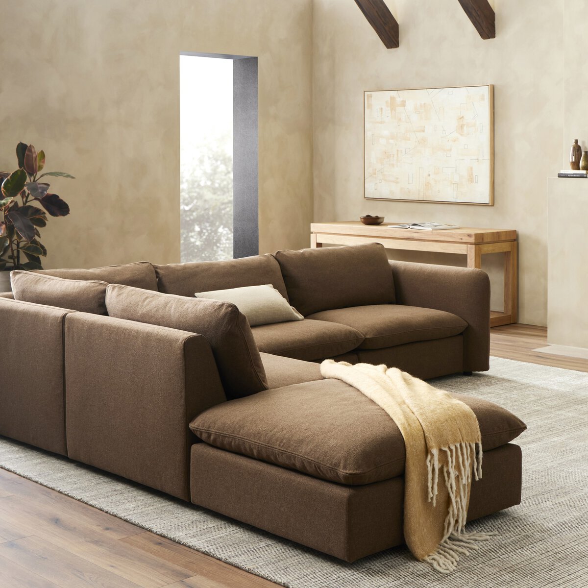 Ingrid 4-piece Sectional With Ottoman-Sectionals-StyleMeGHD