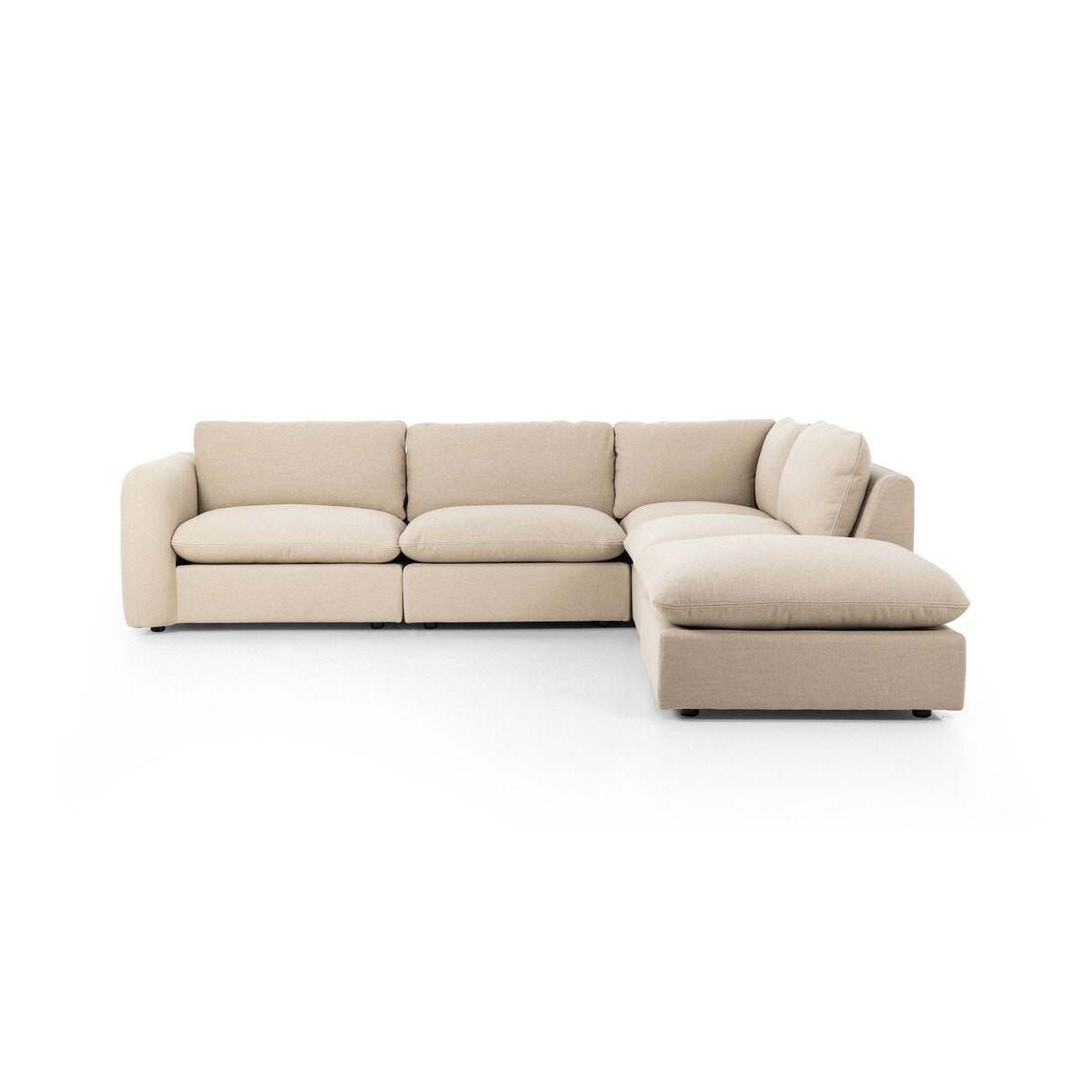 Ingrid 4-piece Sectional With Ottoman-Sectionals-StyleMeGHD