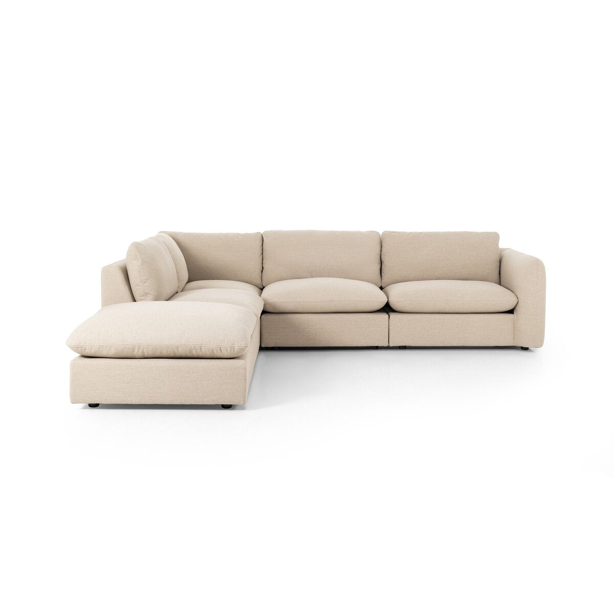 Ingrid 4-piece Sectional With Ottoman-Sectionals-StyleMeGHD