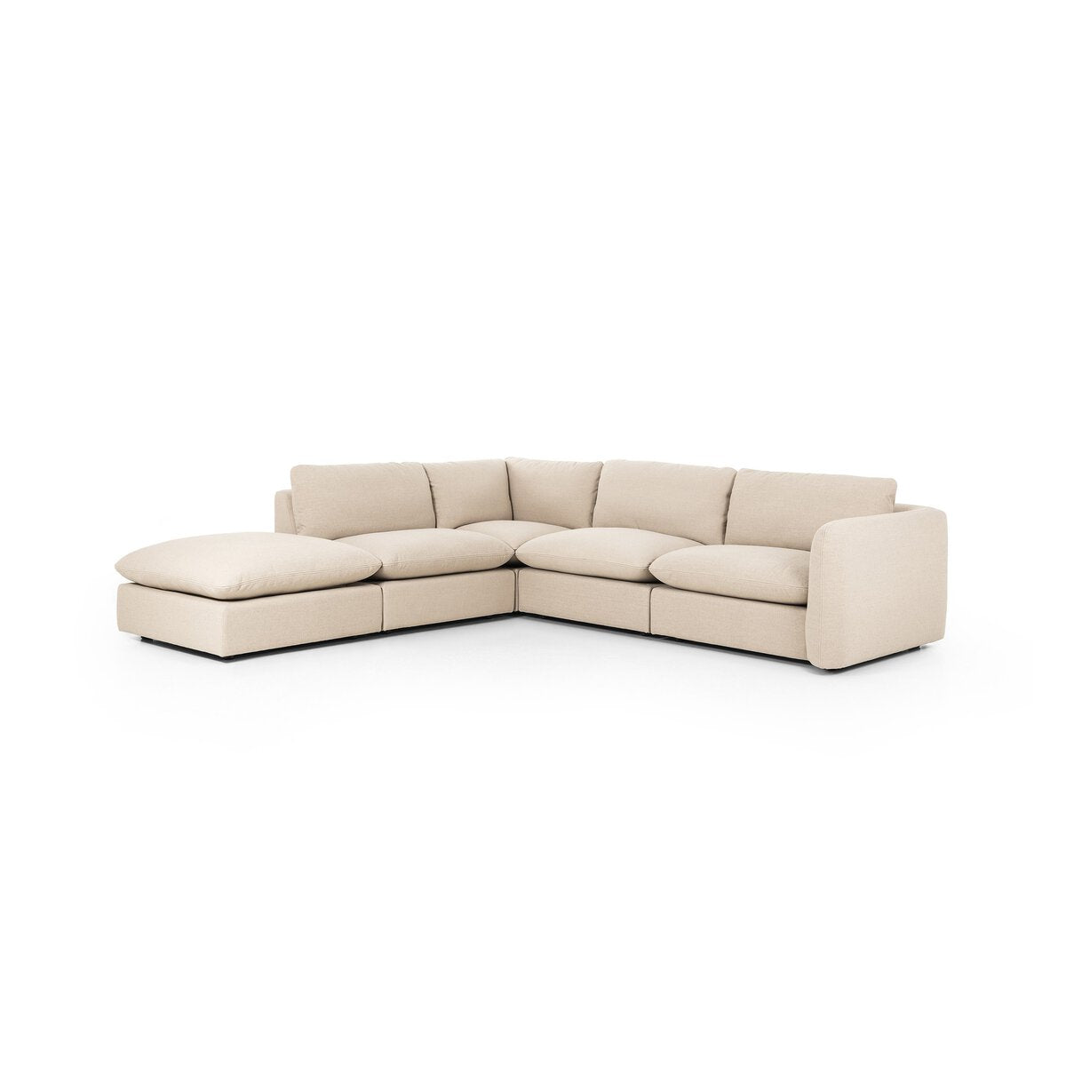 Ingrid 4-piece Sectional With Ottoman-Sectionals-StyleMeGHD