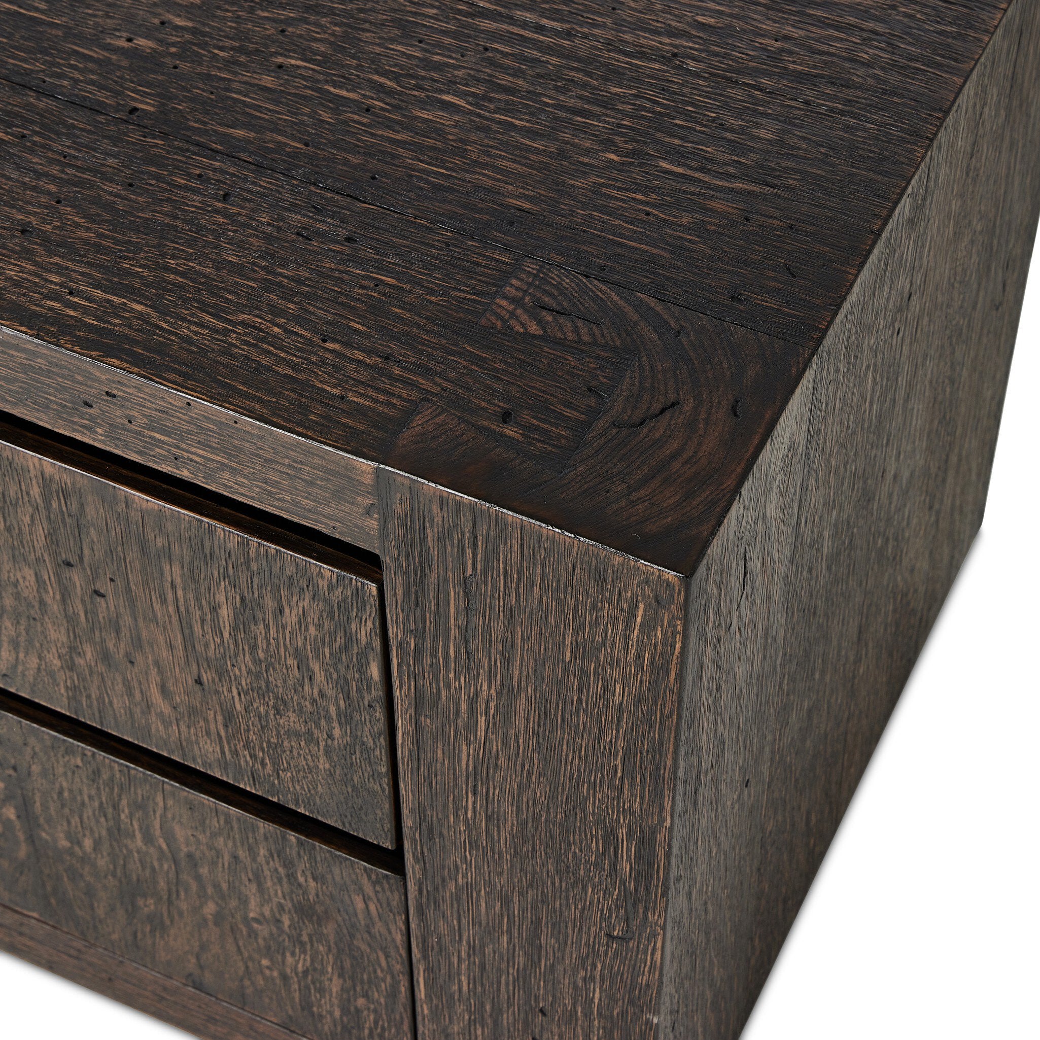 Adella Nightstand - Ebony Rustic Wormwood Oak - StyleMeGHD - Nightstands