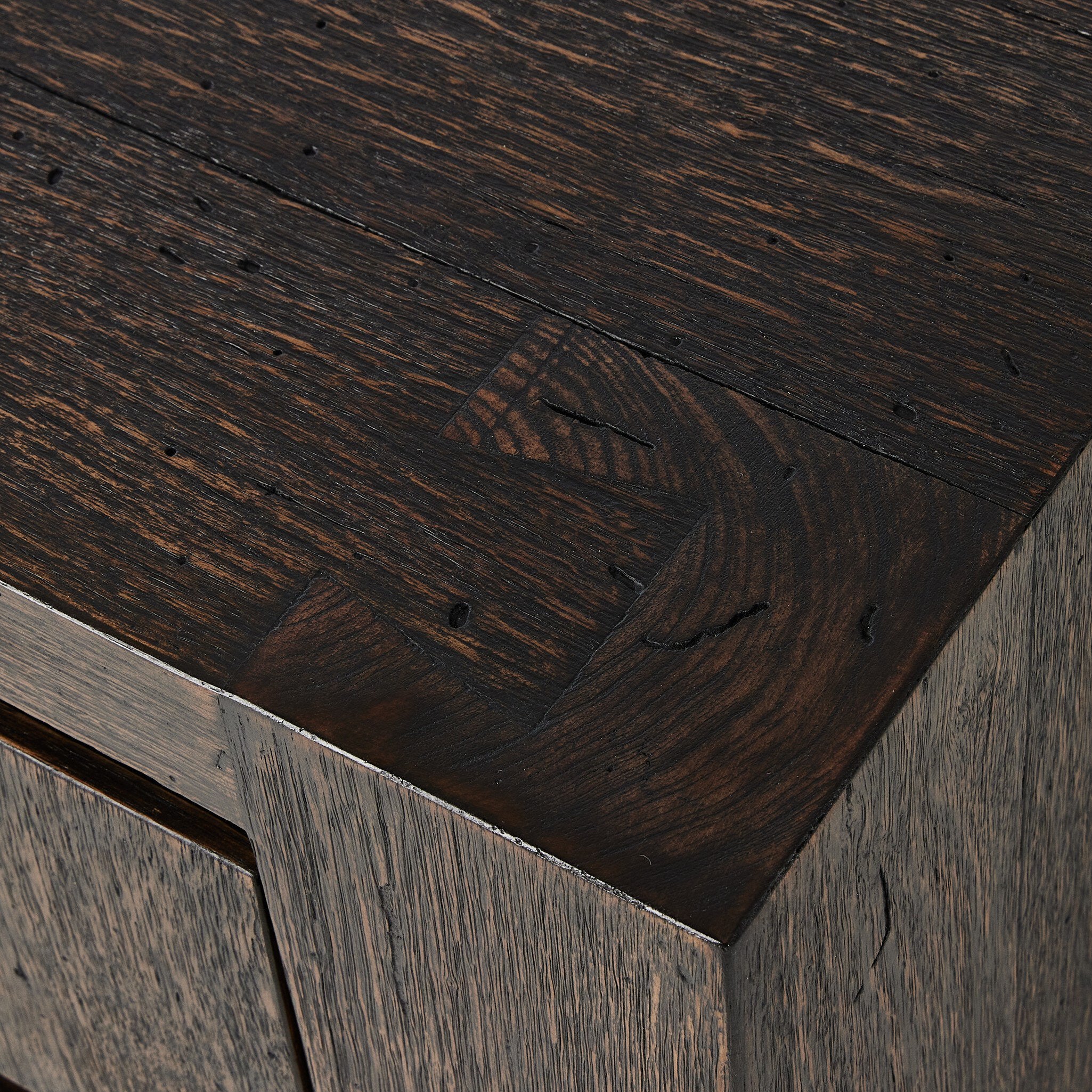 Adella Nightstand - Ebony Rustic Wormwood Oak - StyleMeGHD - Nightstands