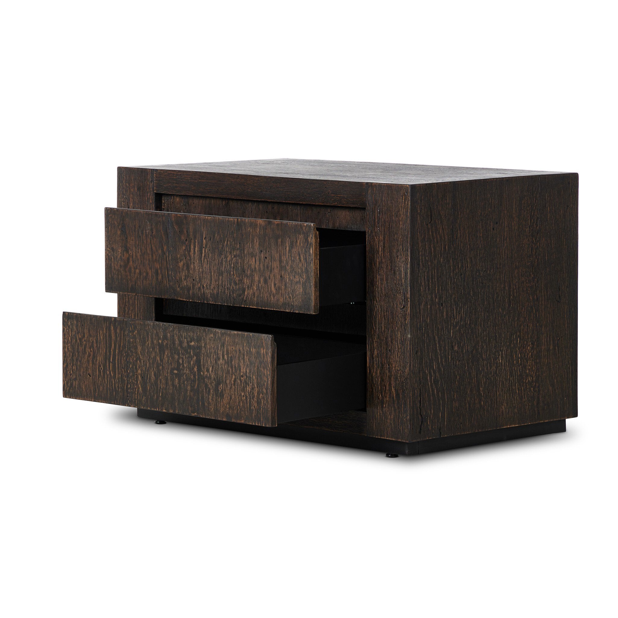 Adella Nightstand - Ebony Rustic Wormwood Oak - StyleMeGHD - Nightstands