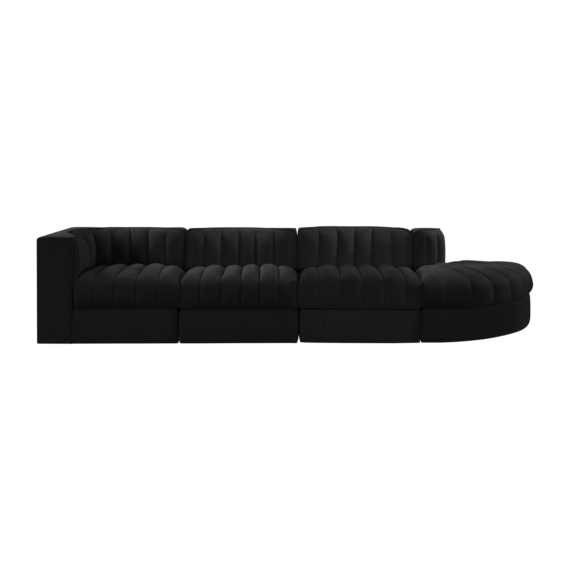 Rummia Velvet 3pc Modular Sofa