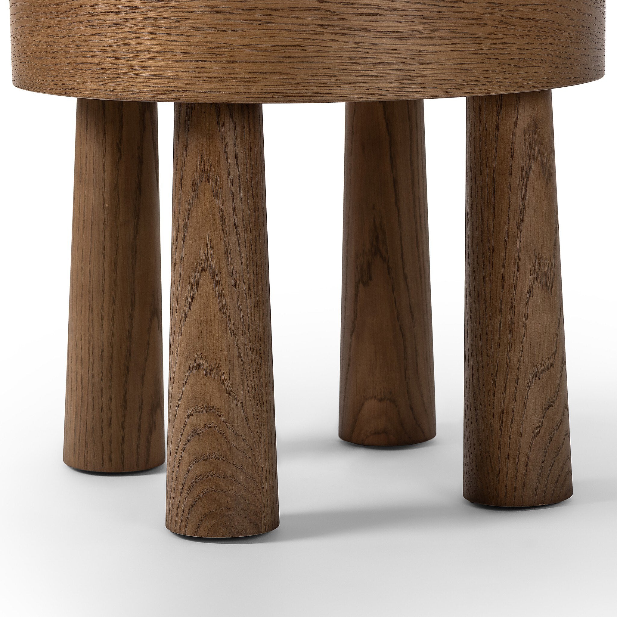 Madera Accent Stool IVORY / NATURAL - StyleMeGHD - Ottomans, Benches + Poufs