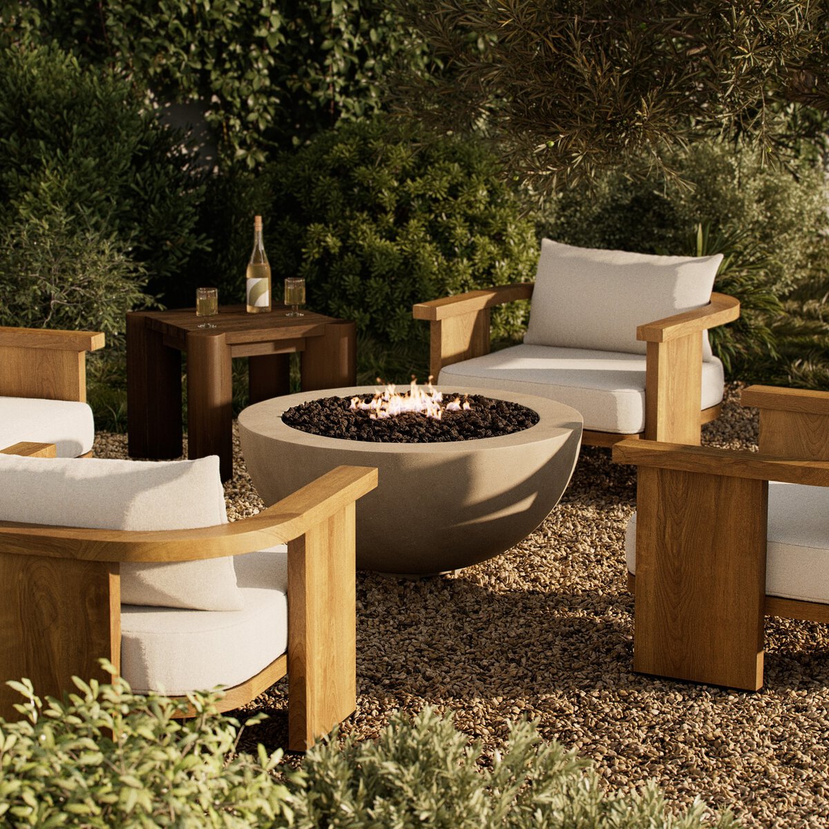 Amador Outdoor Fire Table - StyleMeGHD - Outdoor Occasional Tables