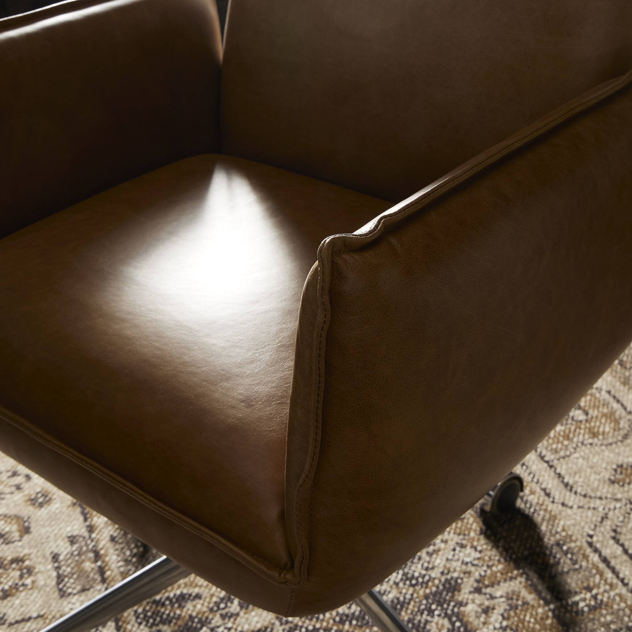 Lennon Desk Chair CHAPS SADDLE - StyleMeGHD - Desk Chairs