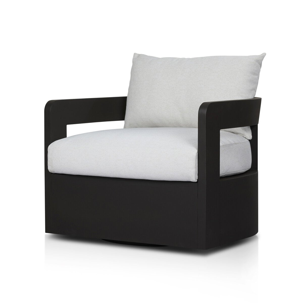 Levin Outdoor Metal Swivel Chair