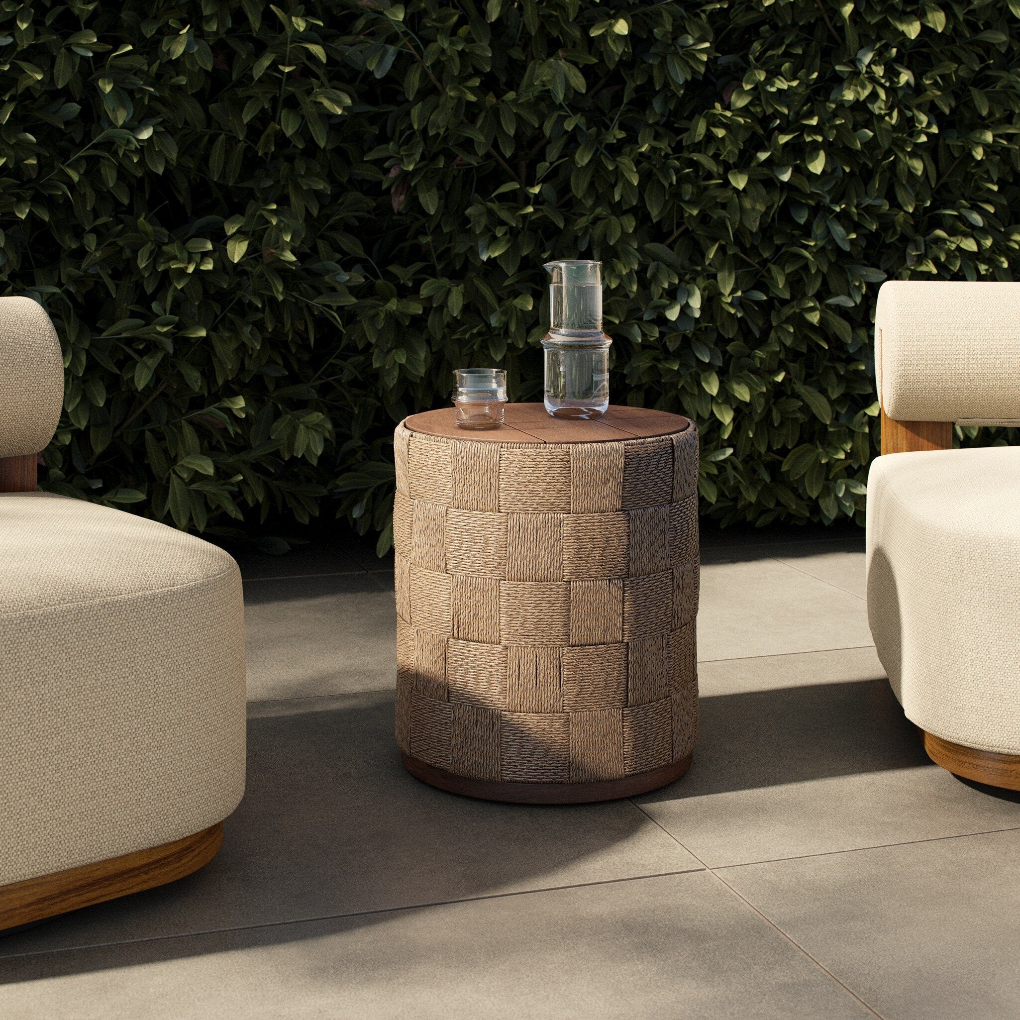 Erich Outdoor End Table - StyleMeGHD - Outdoor Occasional Tables