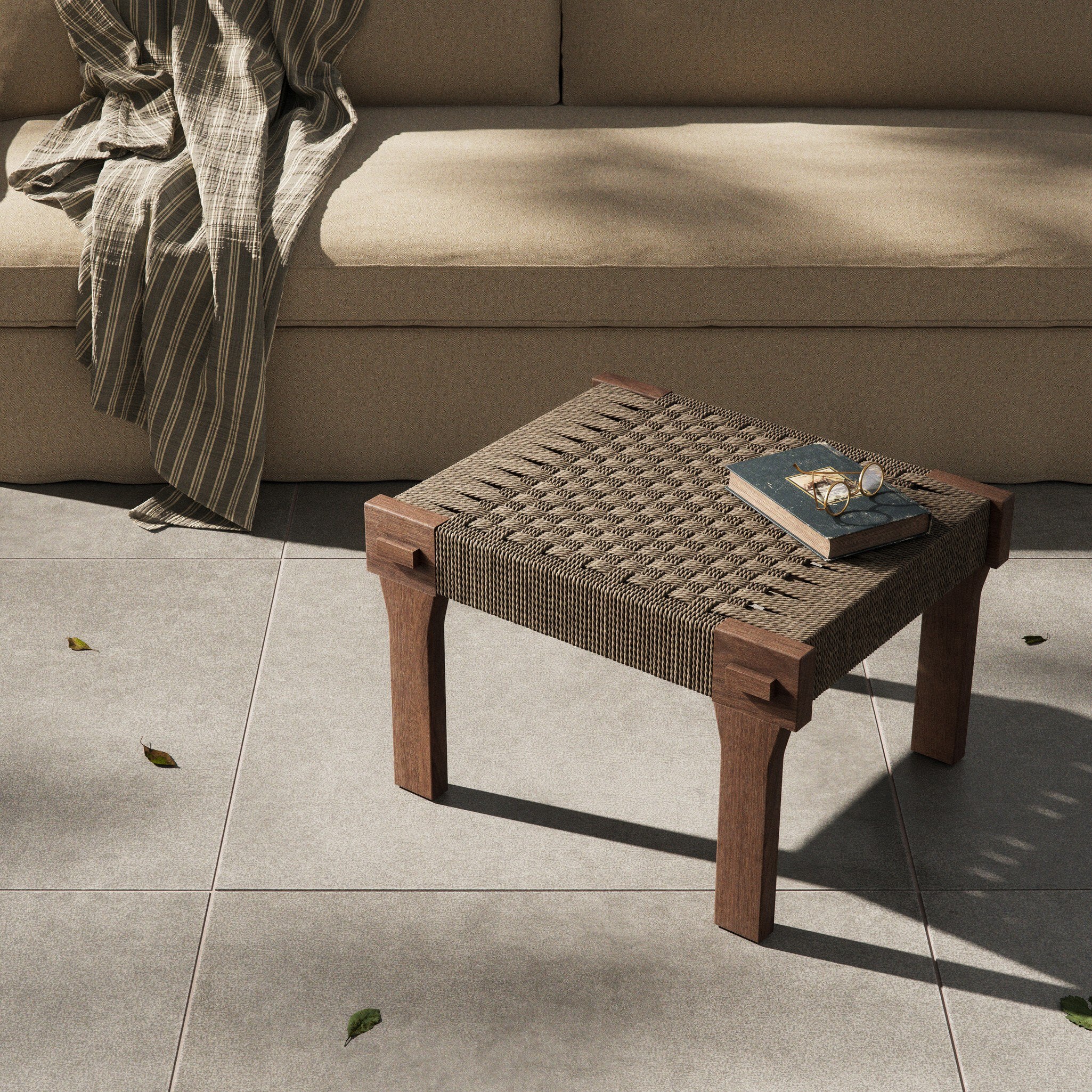 Maxene Outdoor Accent Stool