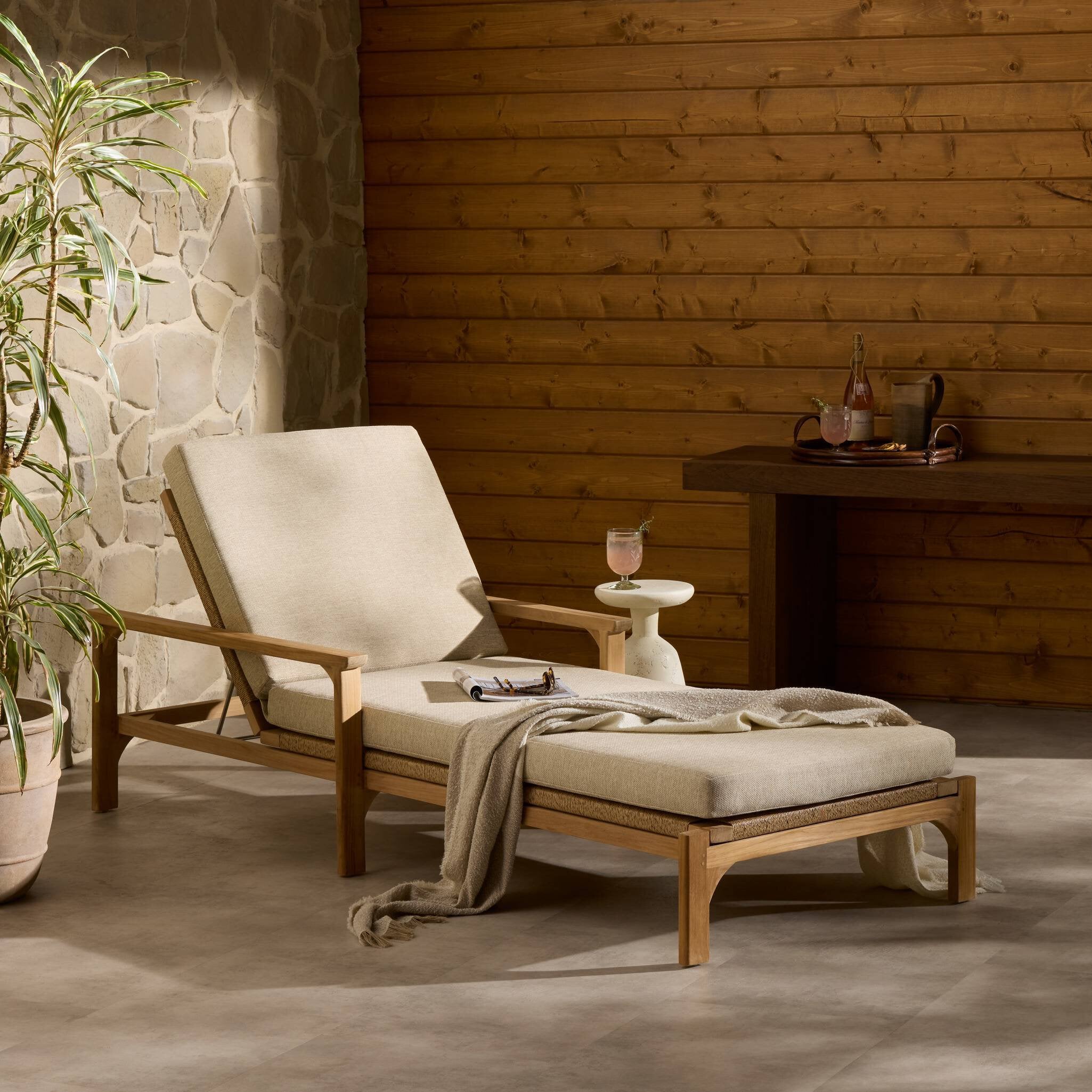 Luchi Outdoor Chaise - StyleMeGHD - Outdoor Lounge Seating