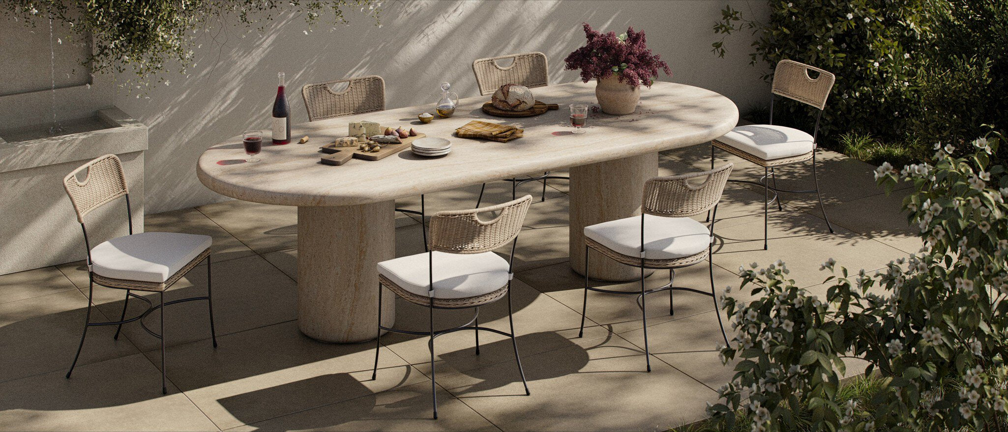 Paloma Outdoor Dining Table-Outdoor Dining Tables-StyleMeGHD