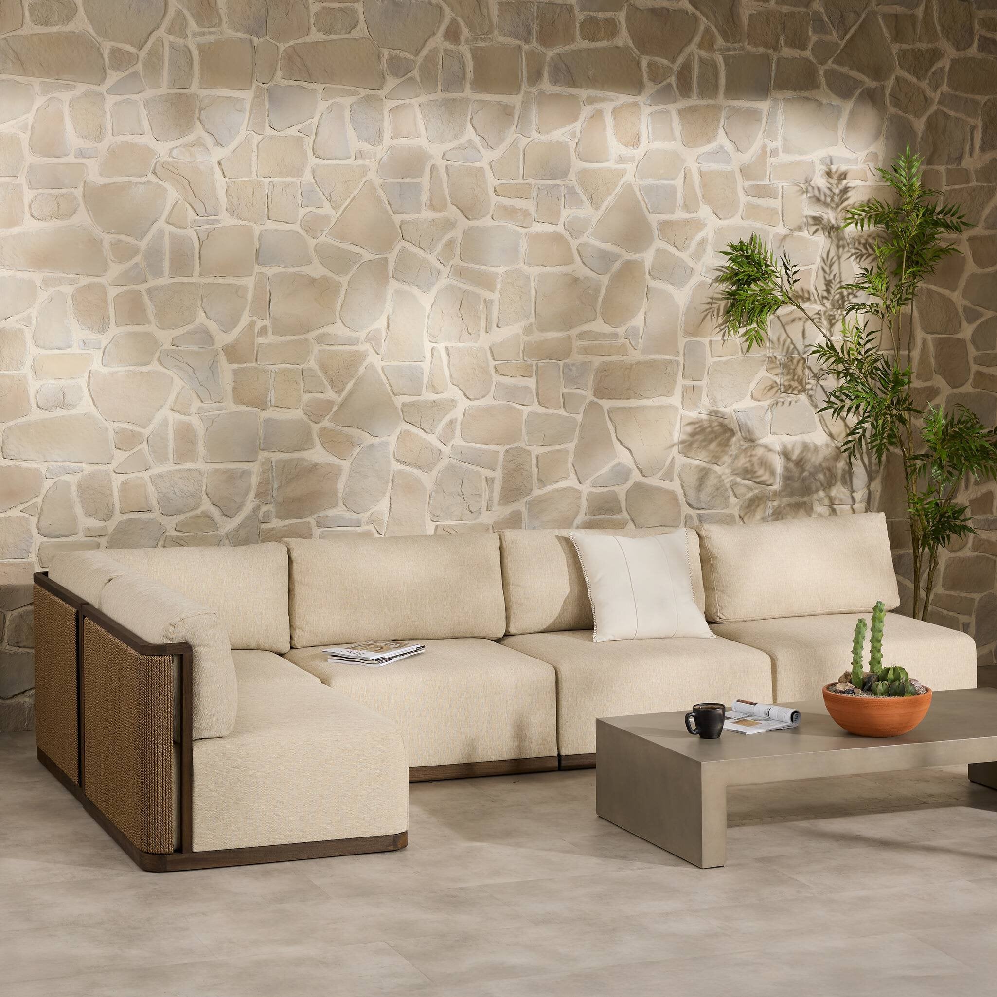 Brian Outdoor 5Pc Sectional - StyleMeGHD - Outdoor Lounge Seating