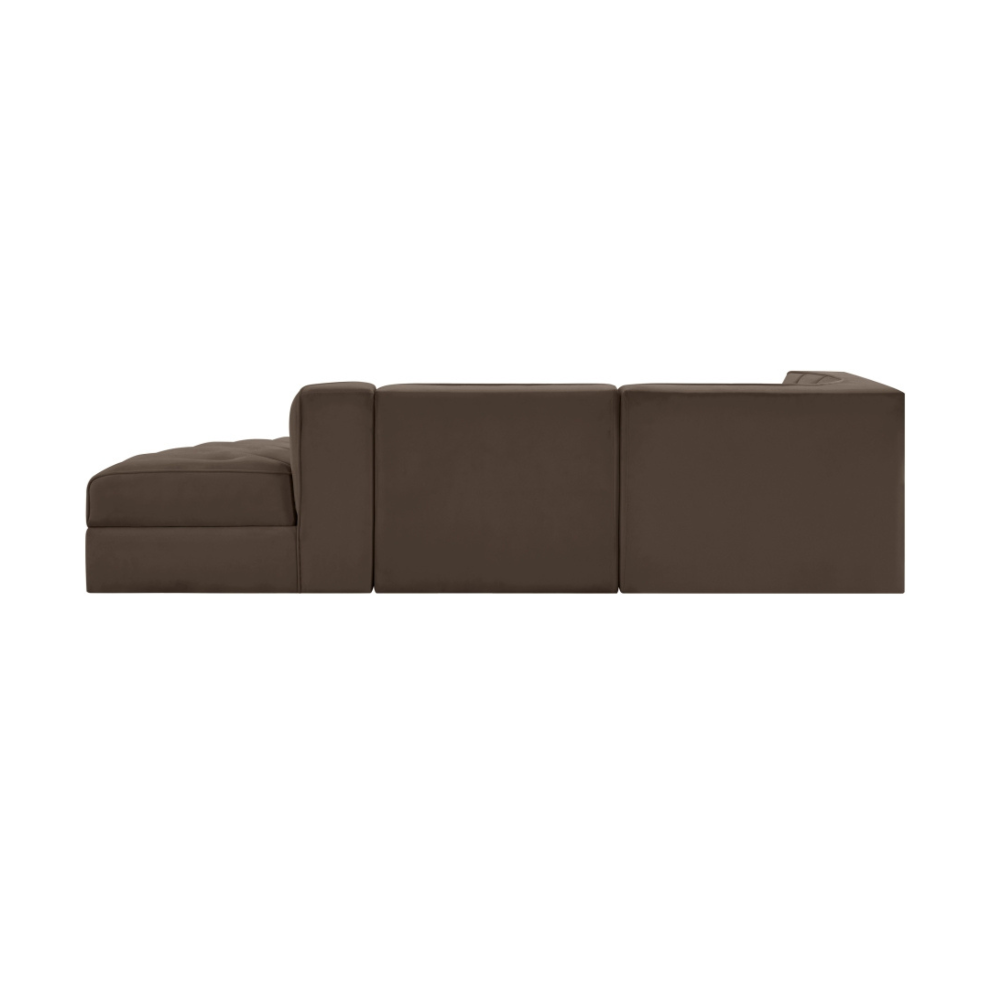Rumina Velvet 3pc Modular Sectional
