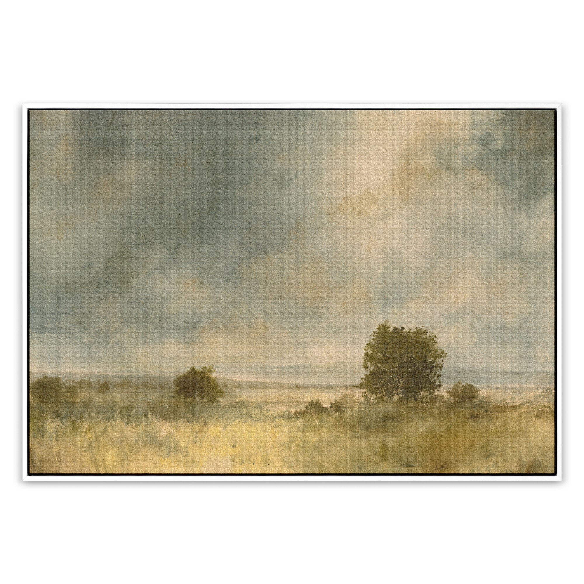 Blue Splendor - Framed Canvas Floater