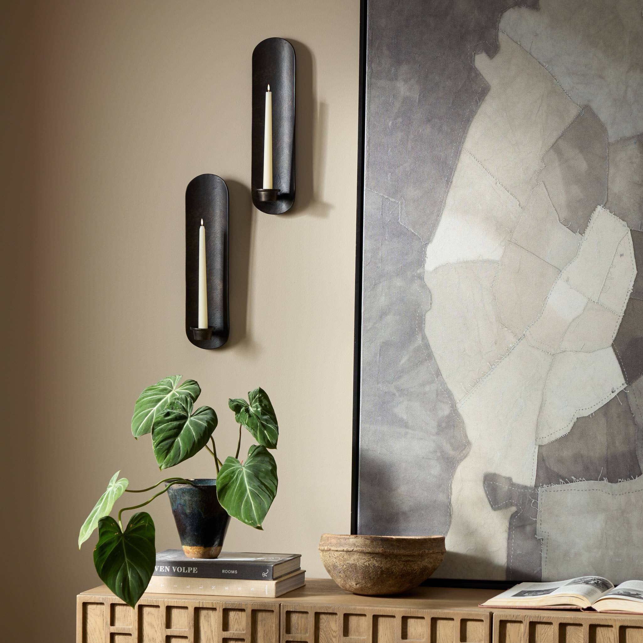 Pillar Wall Mounted Candle Holder, Set of 2 - StyleMeGHD - Decorative Objects