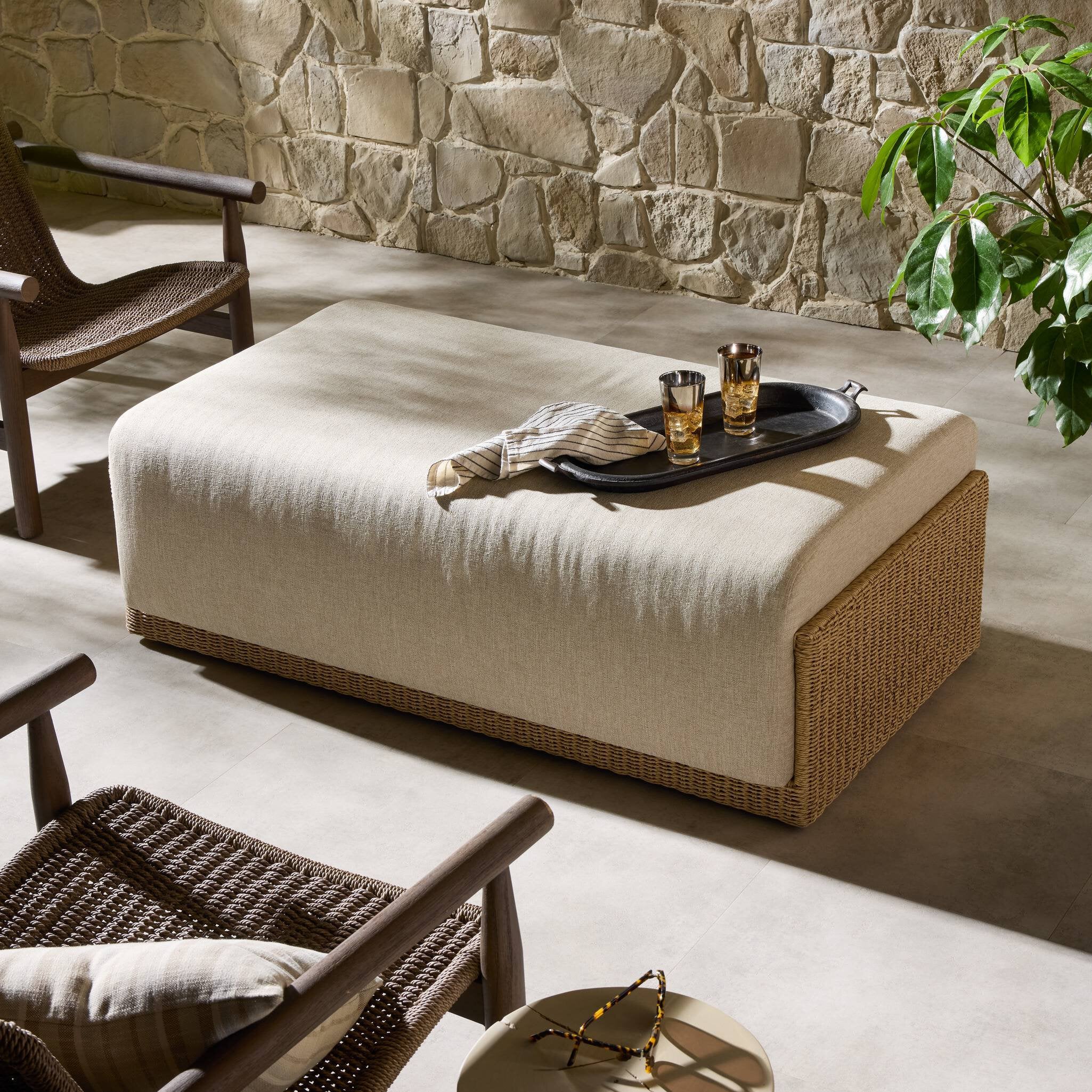 Mercer Outdoor Ottoman - StyleMeGHD - Outdoor Lounge Seating