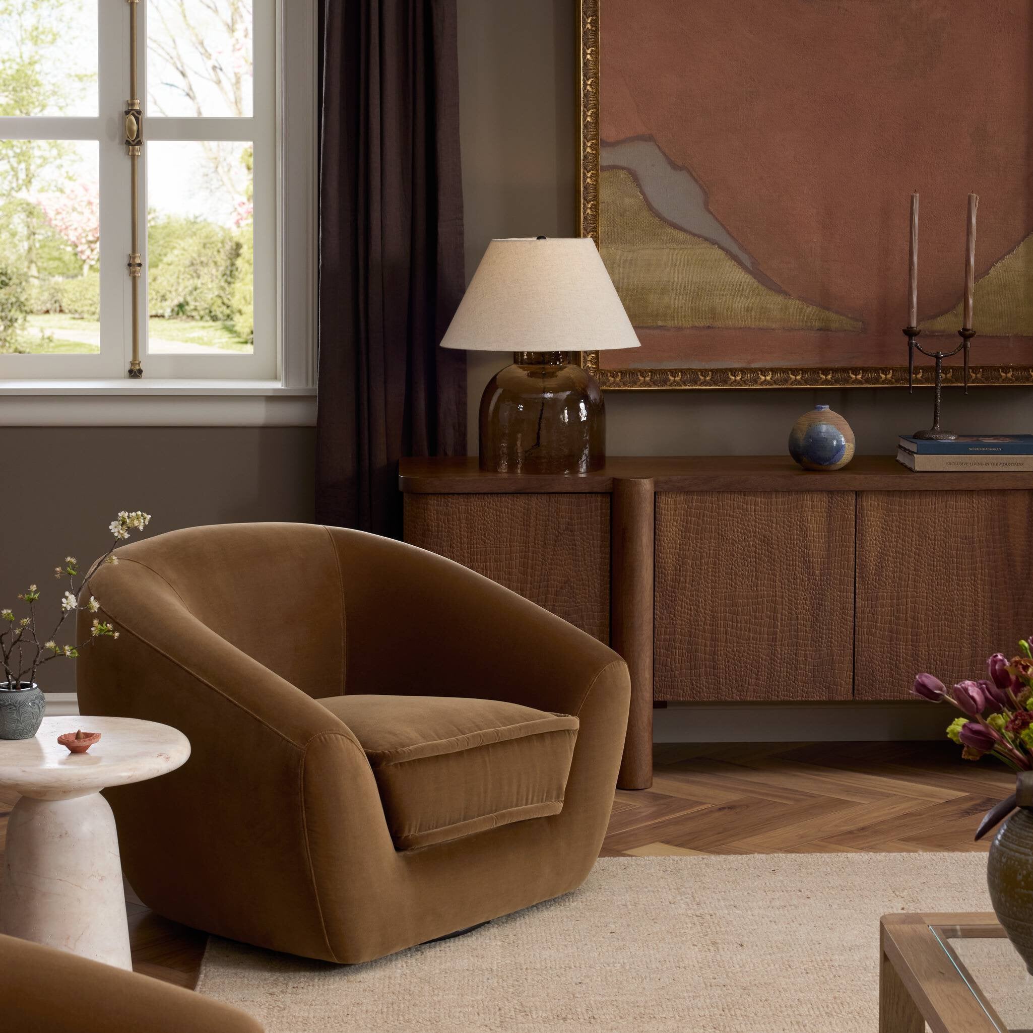 Shantel Swivel Club Chair - StyleMeGHD - Chairs