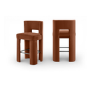 Zylo Velvet Bar Stool, Set of 2