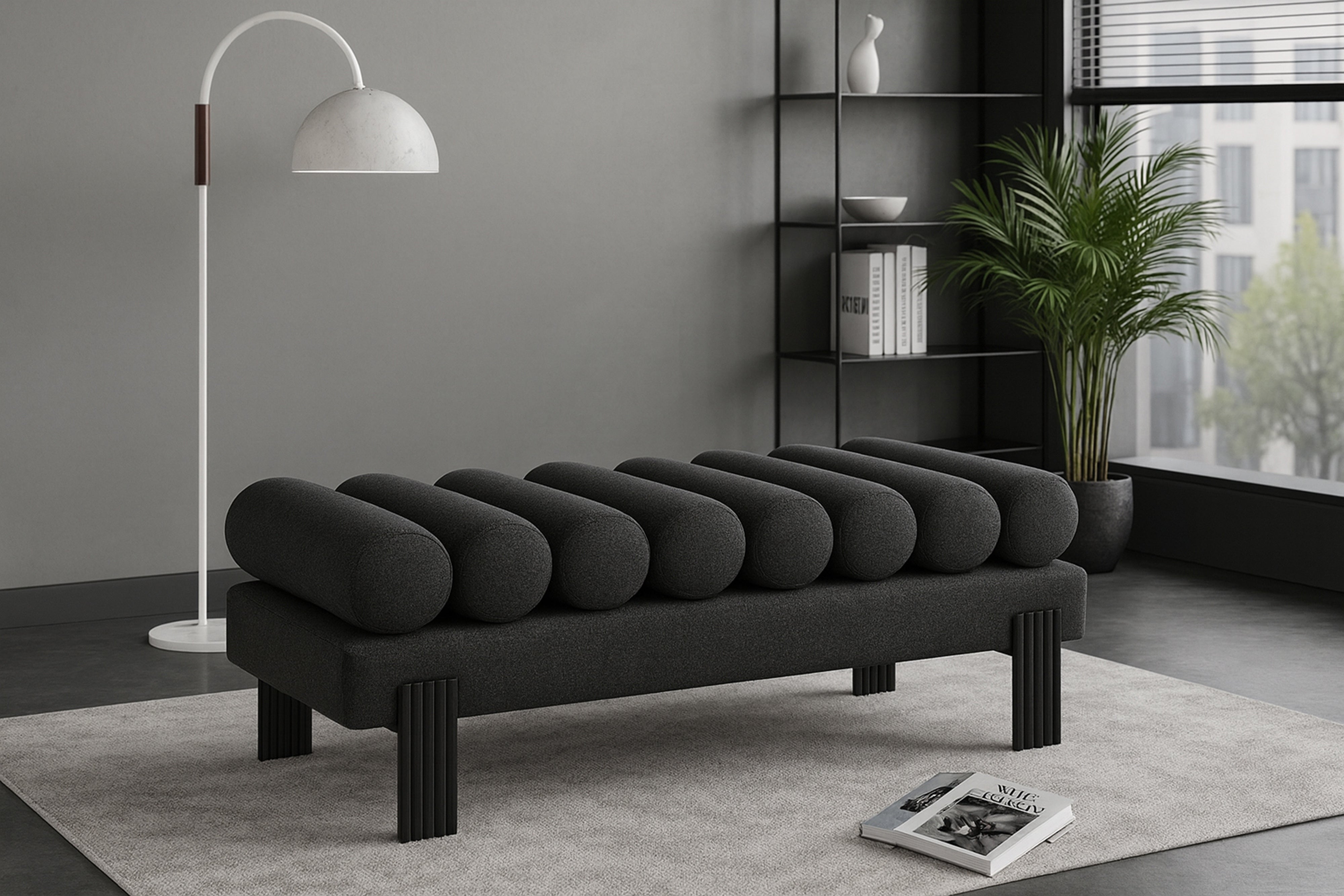 Akela Linen Upholstered Bench