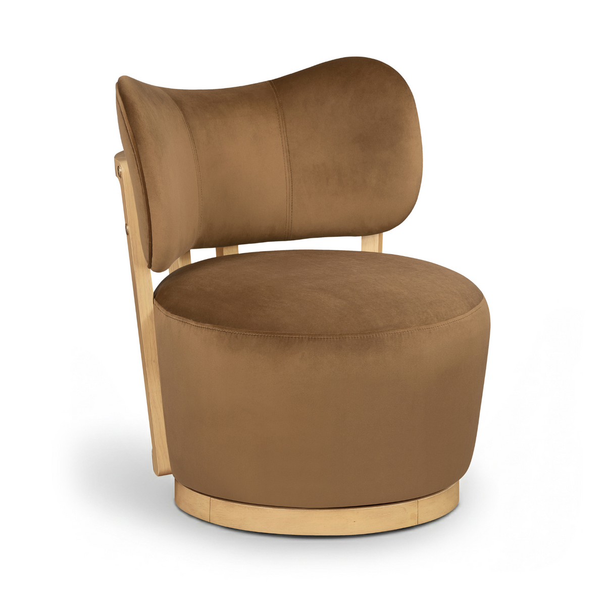 Velara Velvet Swivel Chair