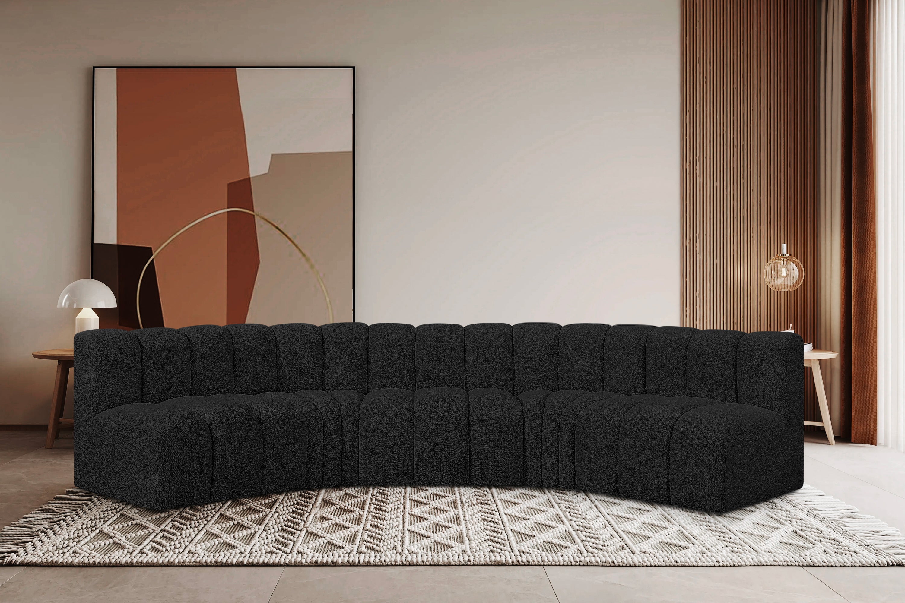 Arcelle Boucle 5pc Modular Sectional