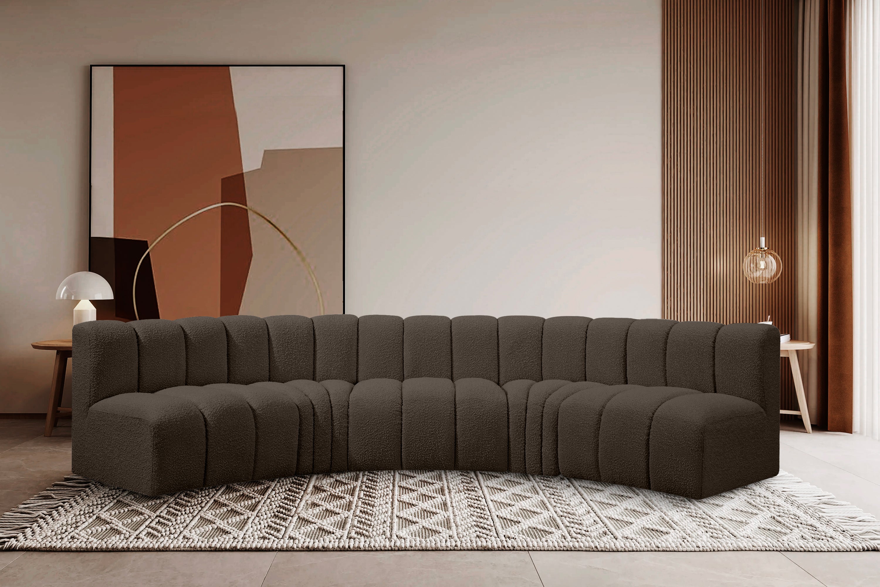 Arcelle Boucle 5pc Modular Sectional
