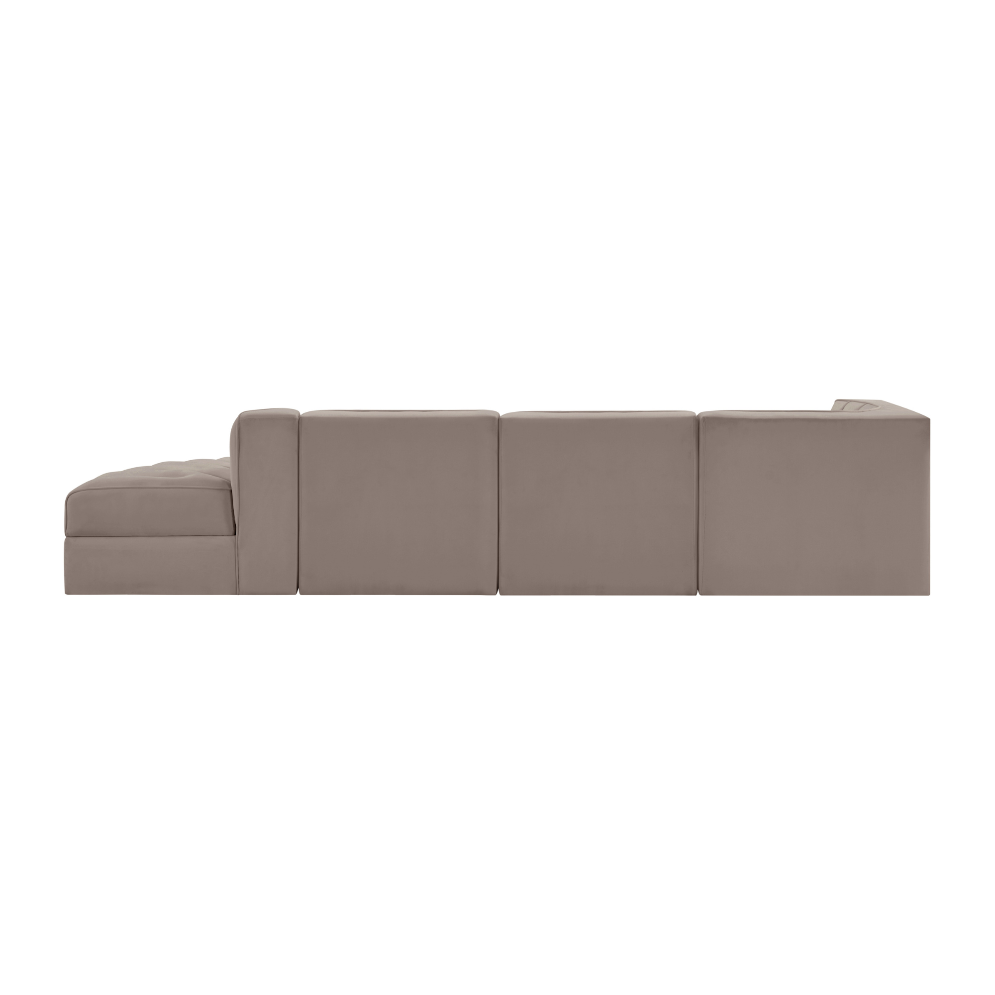 Rumina Velvet 4pc Modular Sectional