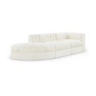 Rumina Velvet 3pc Modular Sectional