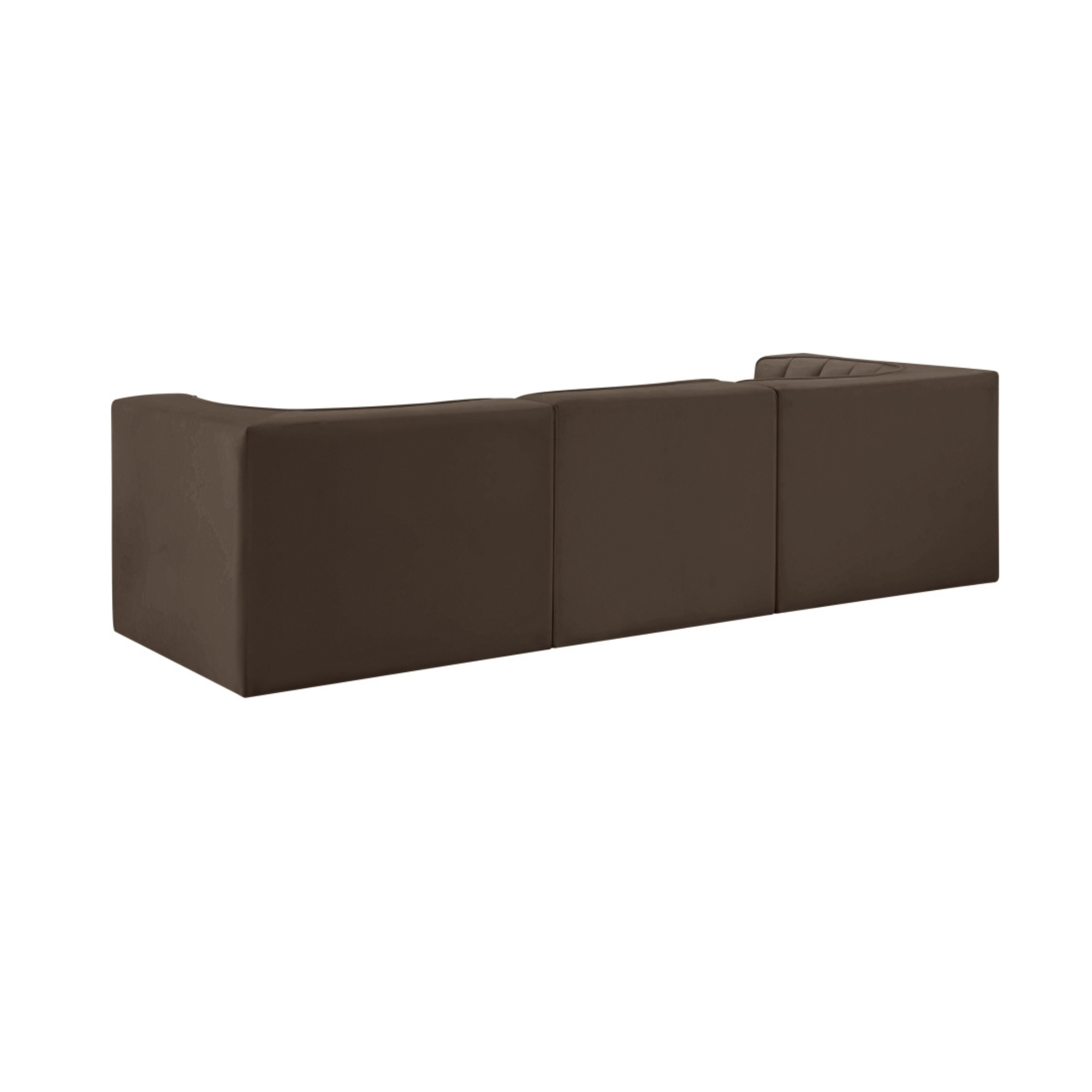 Rumina Velvet 3pc Modular Sofa