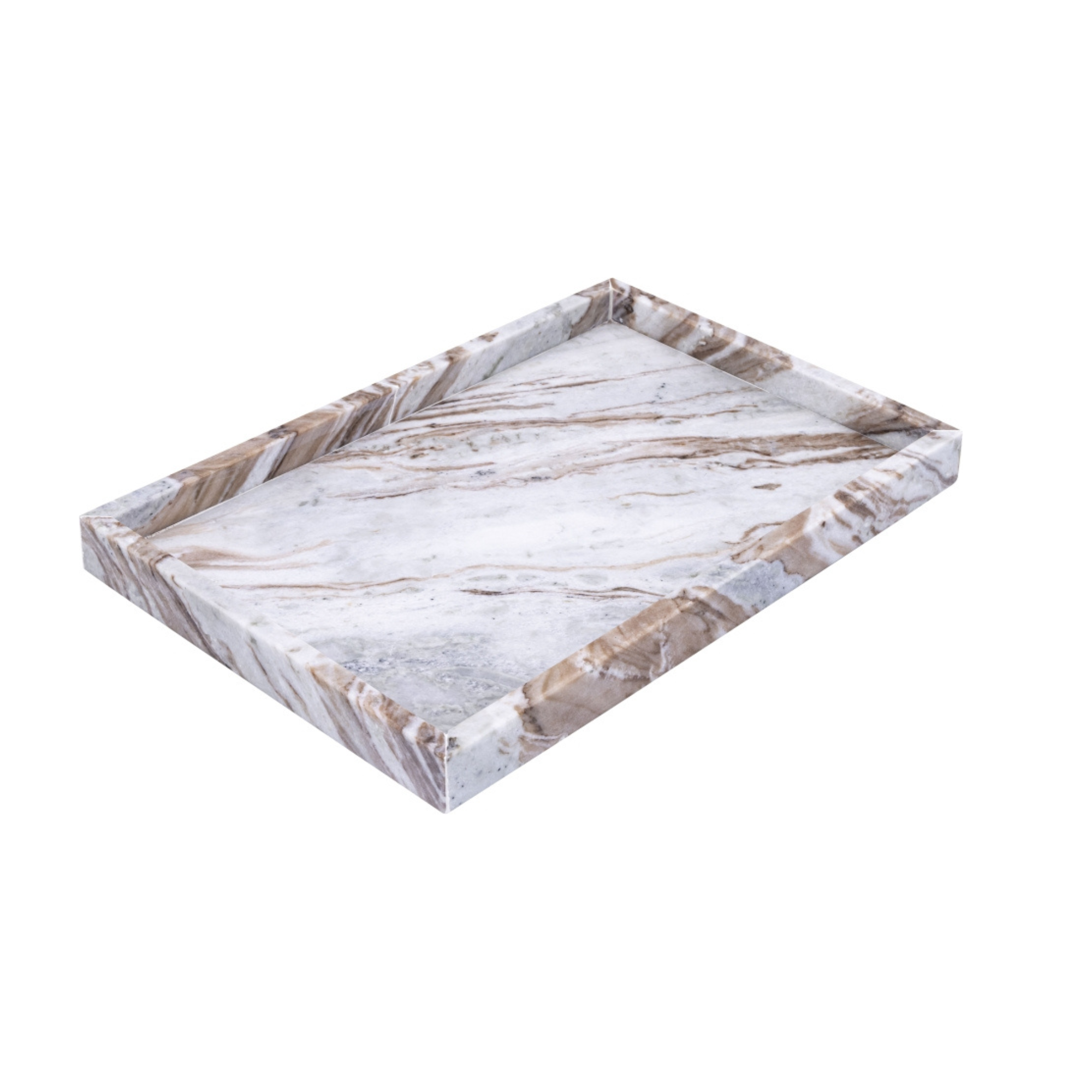 Elluna Marble Tray-Trays + Boxes-StyleMeGHD