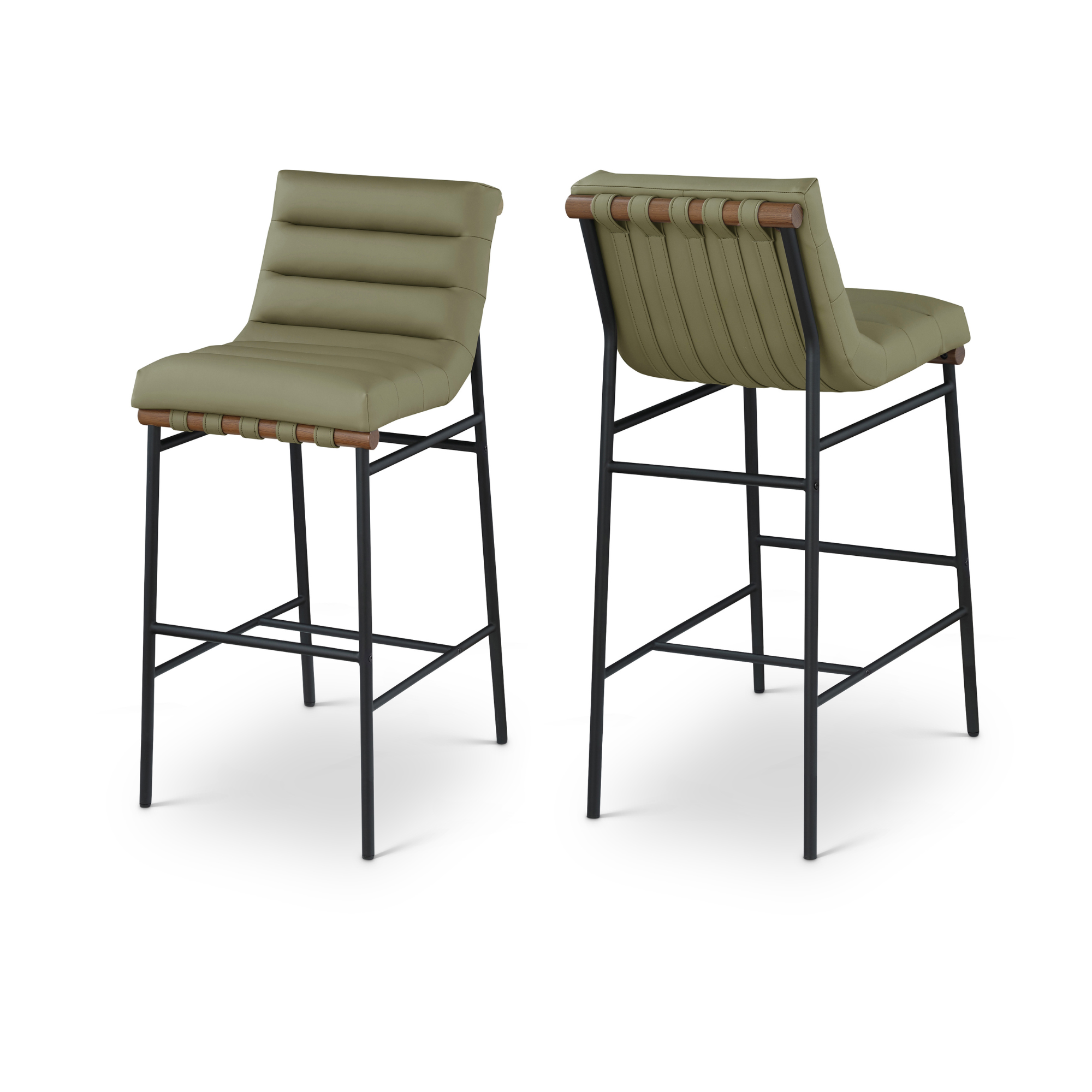 Rhea Leather Bar Stool