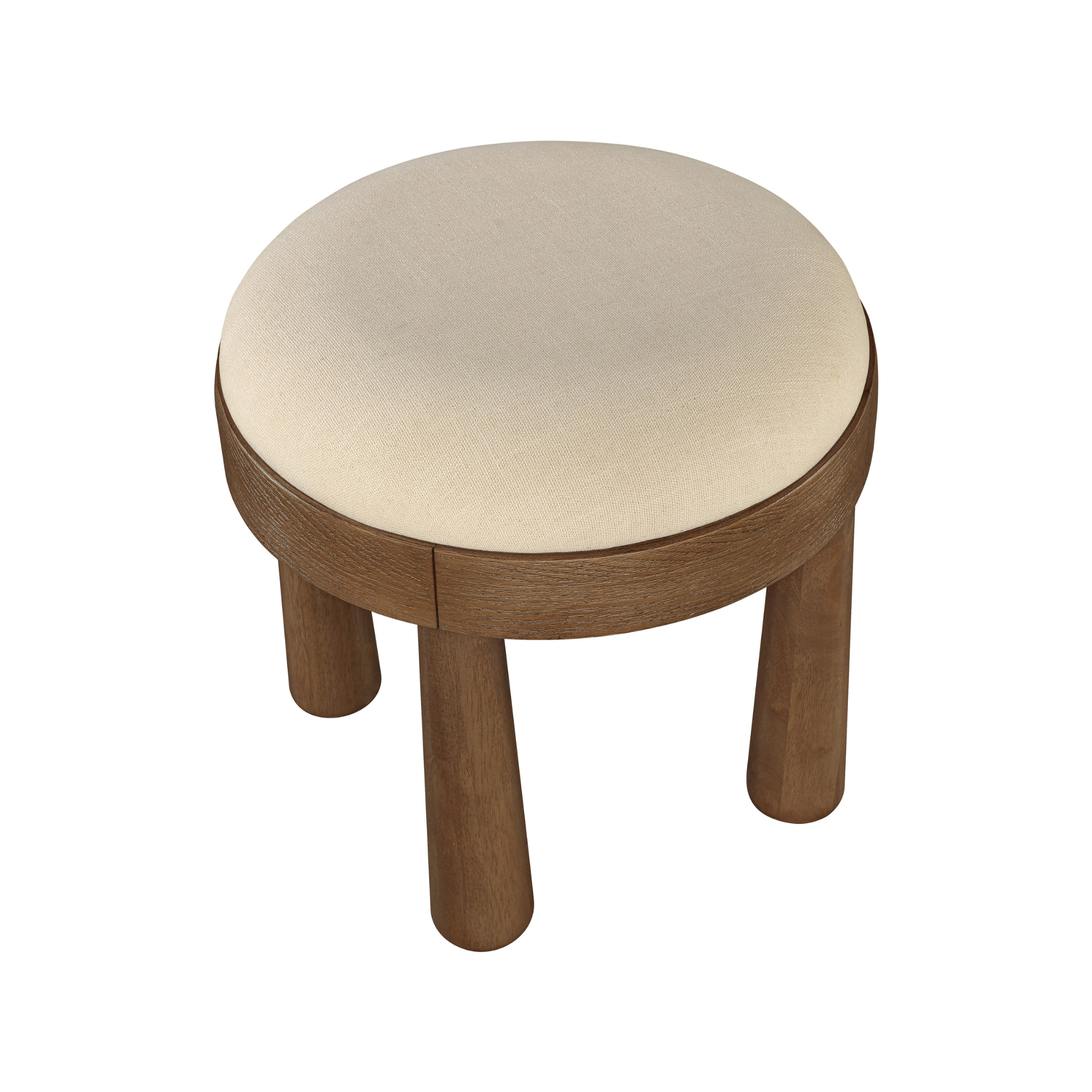 Elvyn Fabric Ottoman-Ottomans, Benches + Poufs-StyleMeGHD