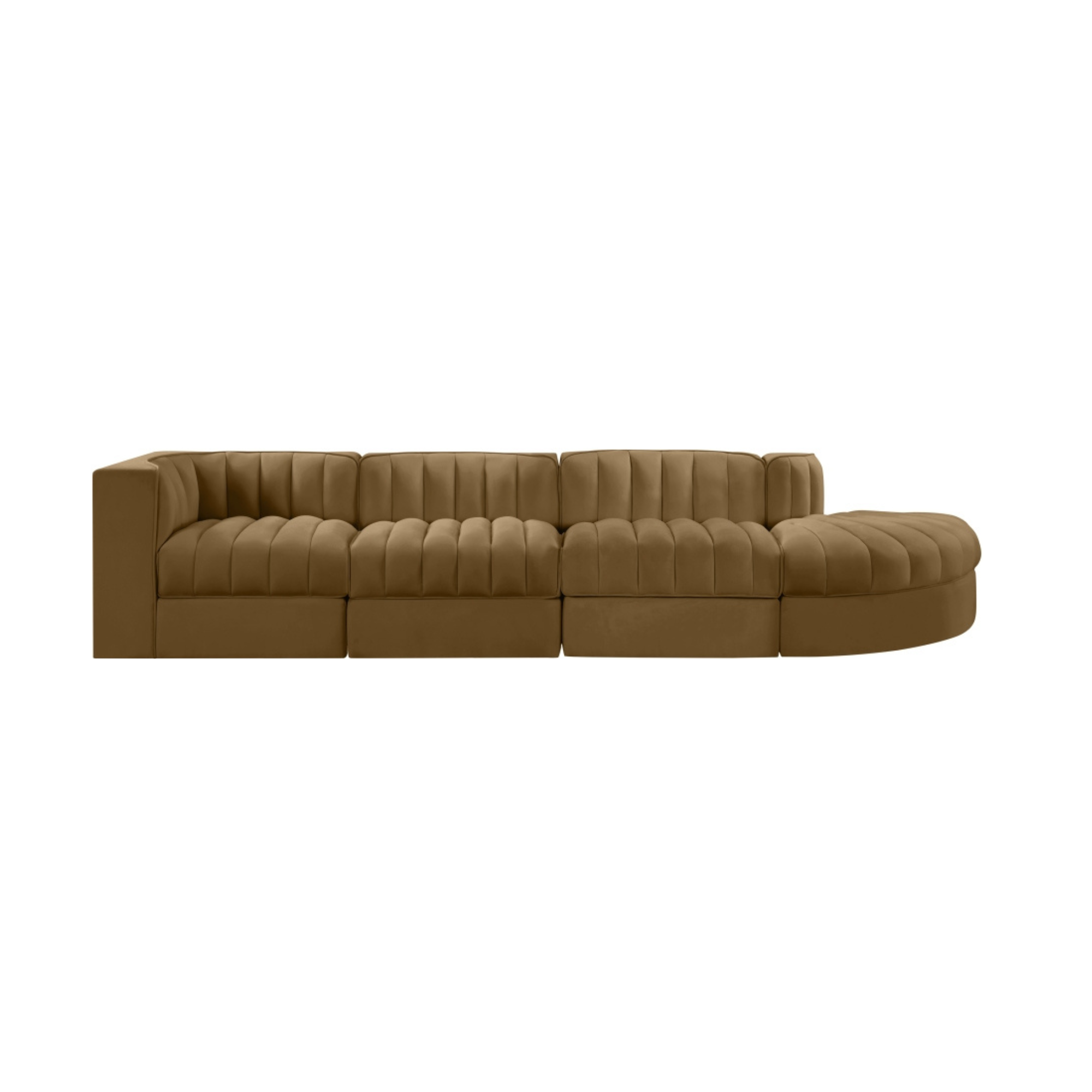 Rummia Velvet 3pc Modular Sofa