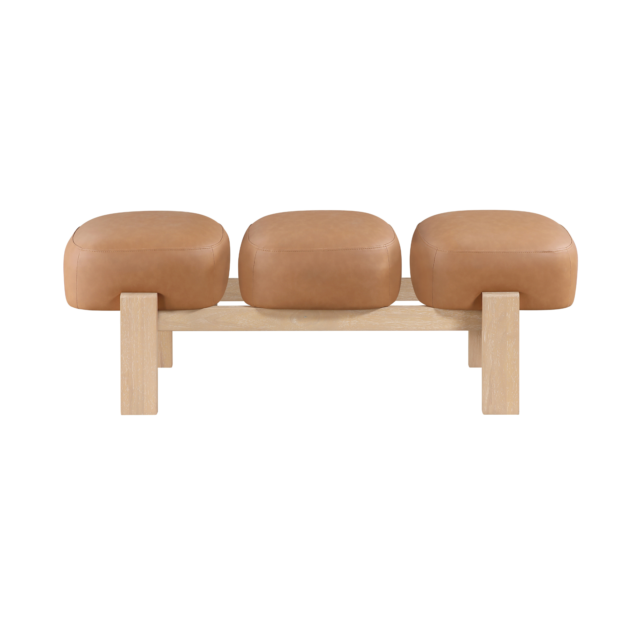 Woodmont Vegan Leather Bench