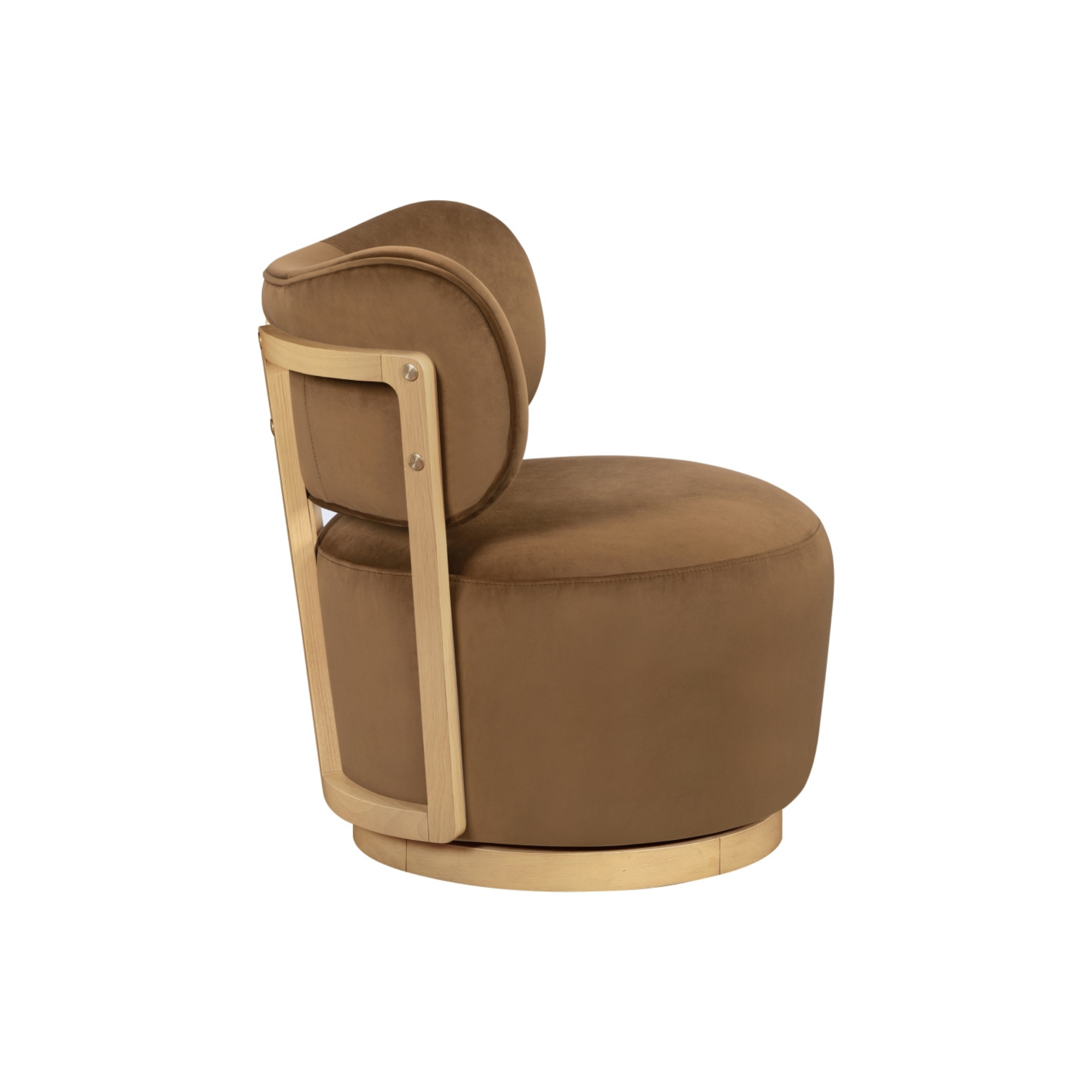 Velara Velvet Swivel Chair