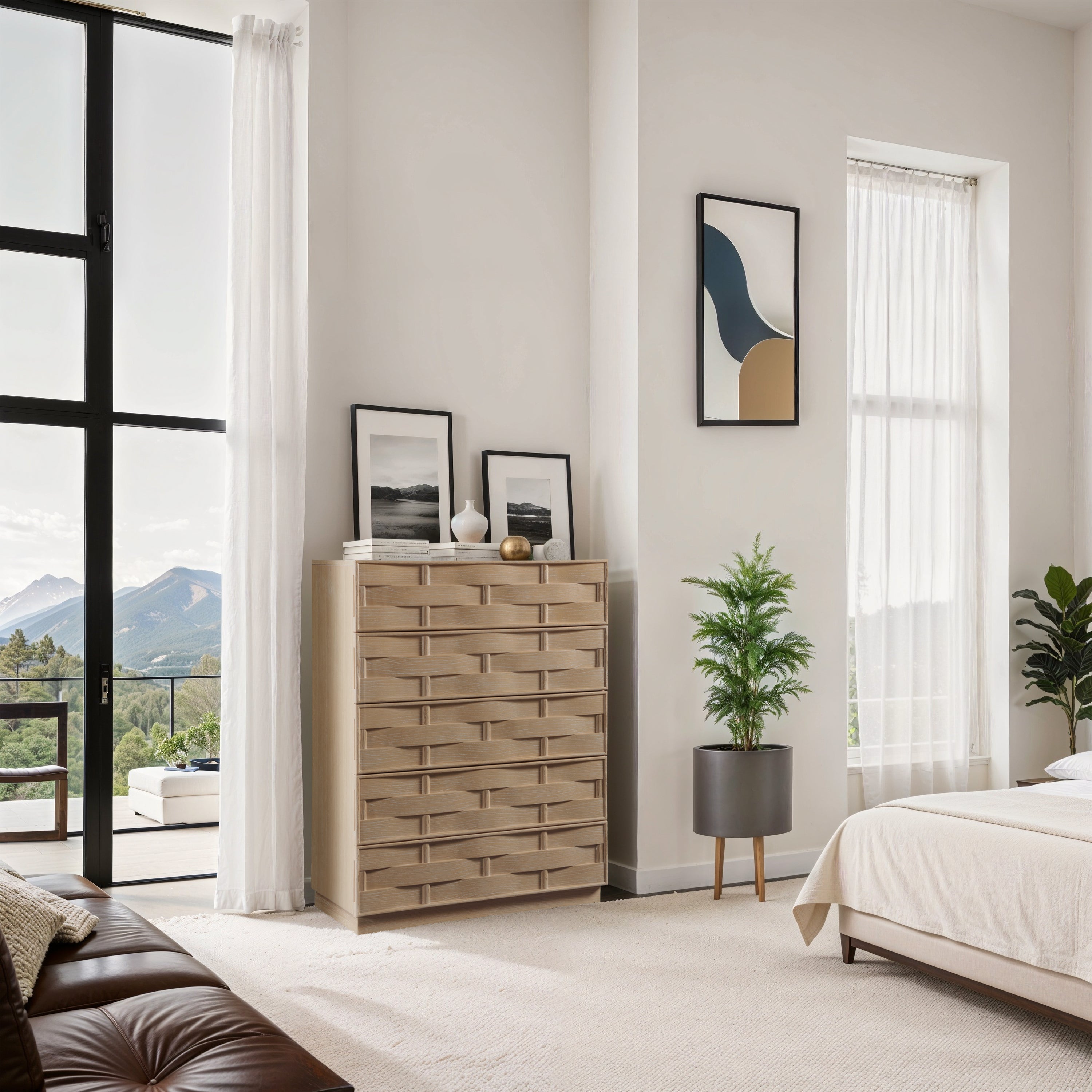 Weaver Oak Veneer Chest