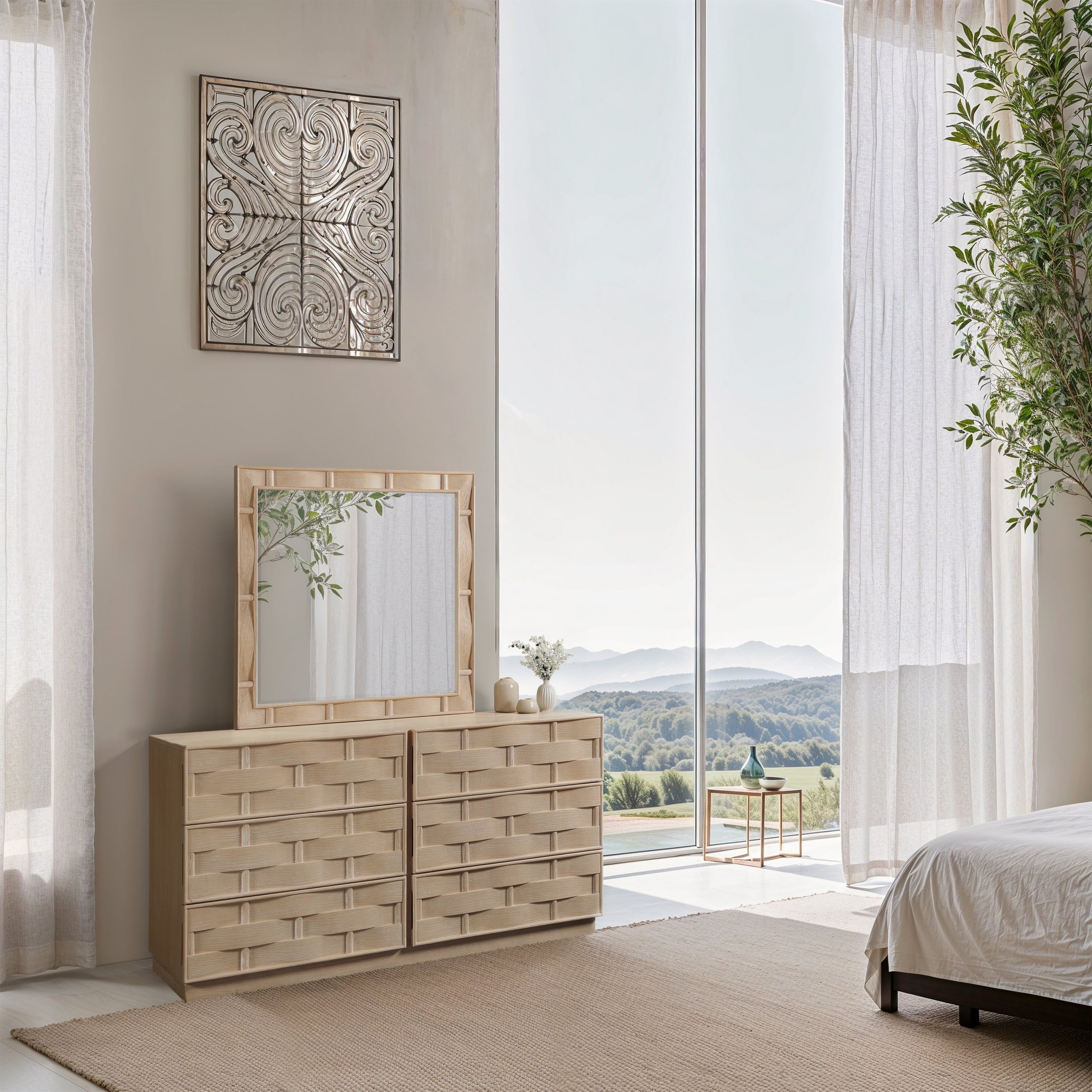 Weaver Oak Veneer Mirror