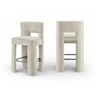 Zylo Velvet Bar Stool, Set of 2