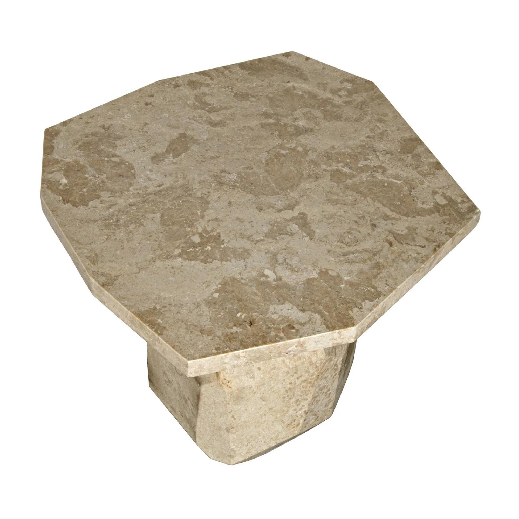Polyhedron Marble Side Table