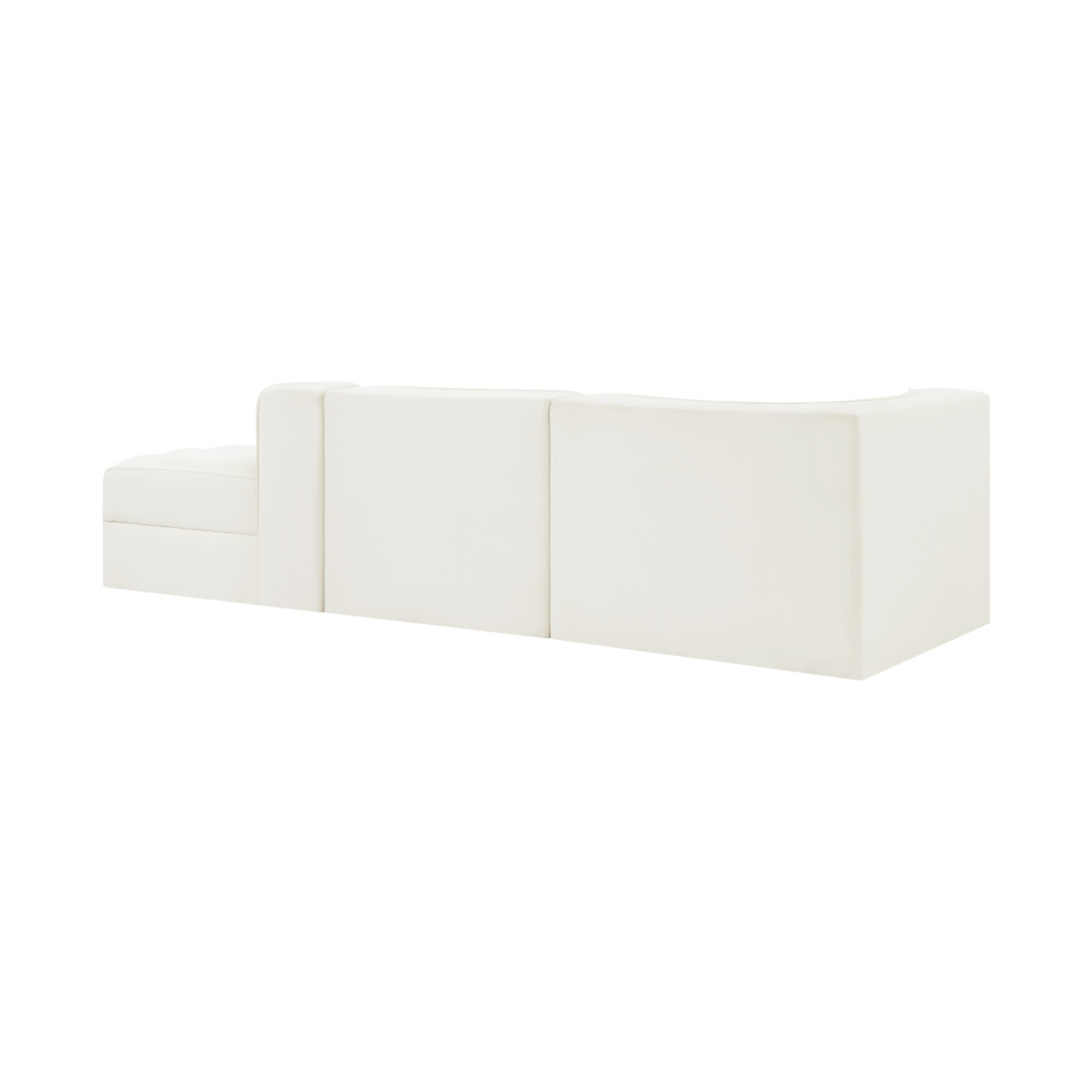 Rumina Velvet 3pc Modular Sectional