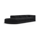 Rumina Velvet 4pc Modular Sectional