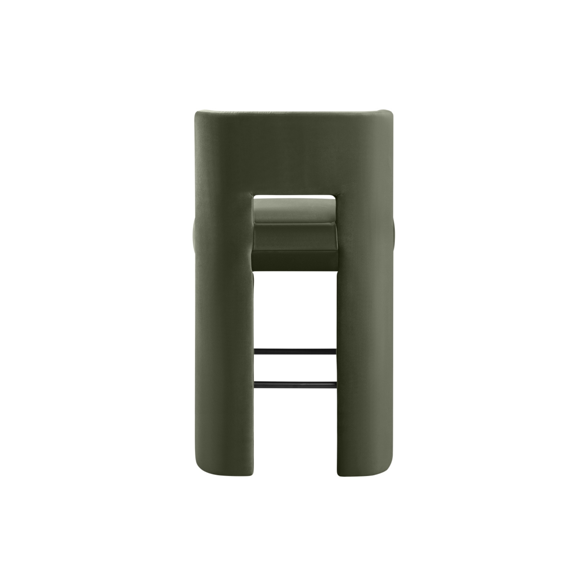 Zylo Velvet Bar Stool, Set of 2