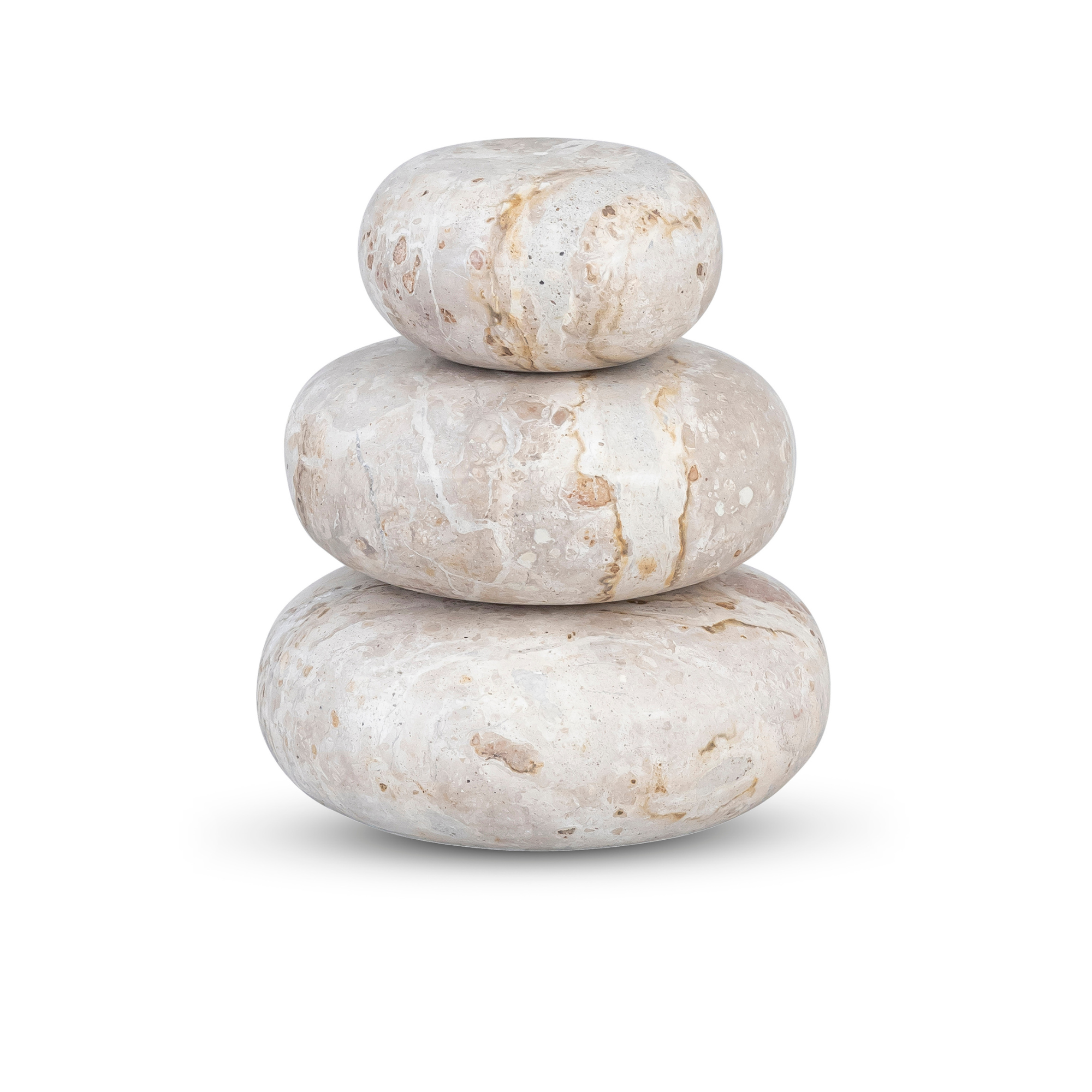 Capri Stone Sculptural Objects, Set of 3