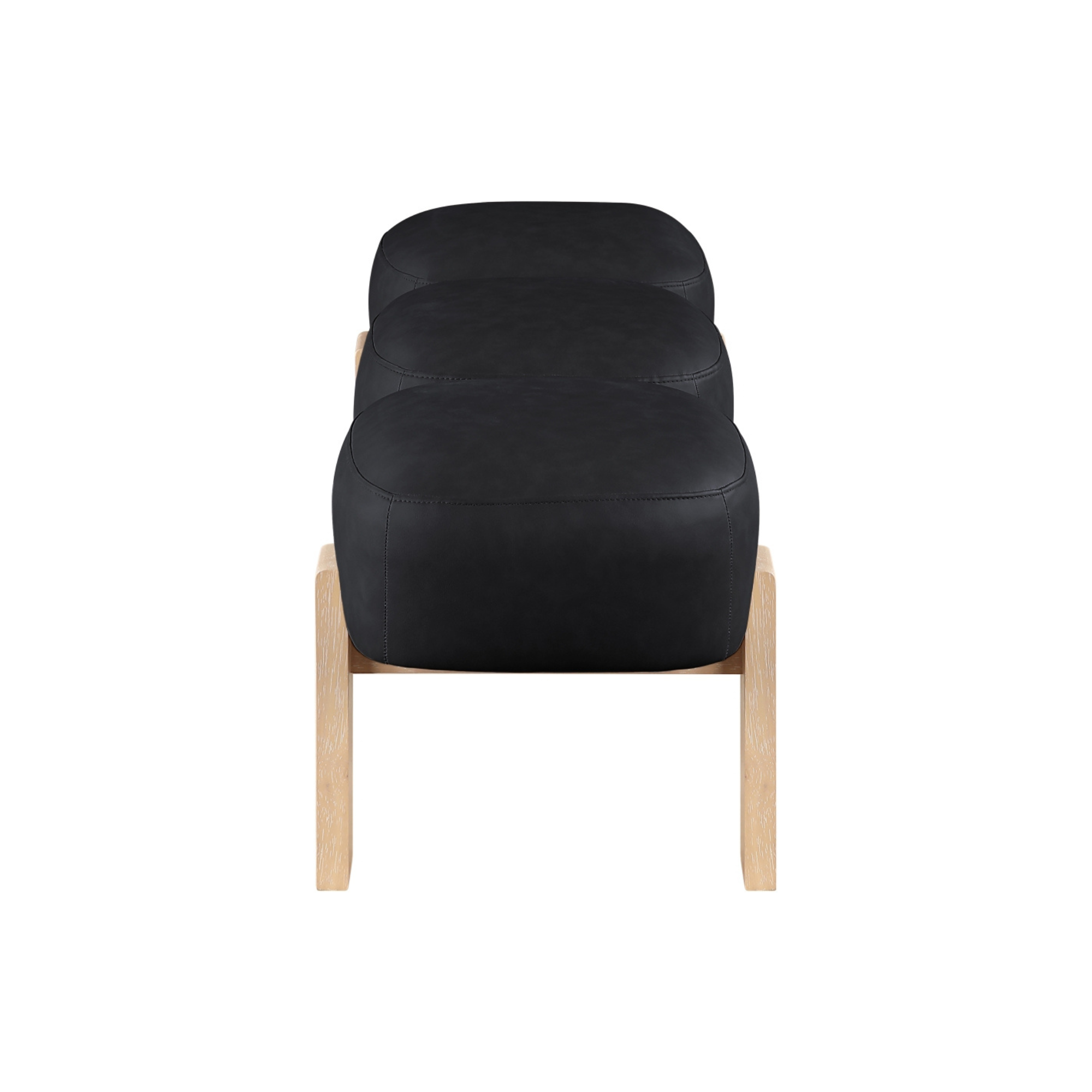 Woodmont Vegan Leather Bench