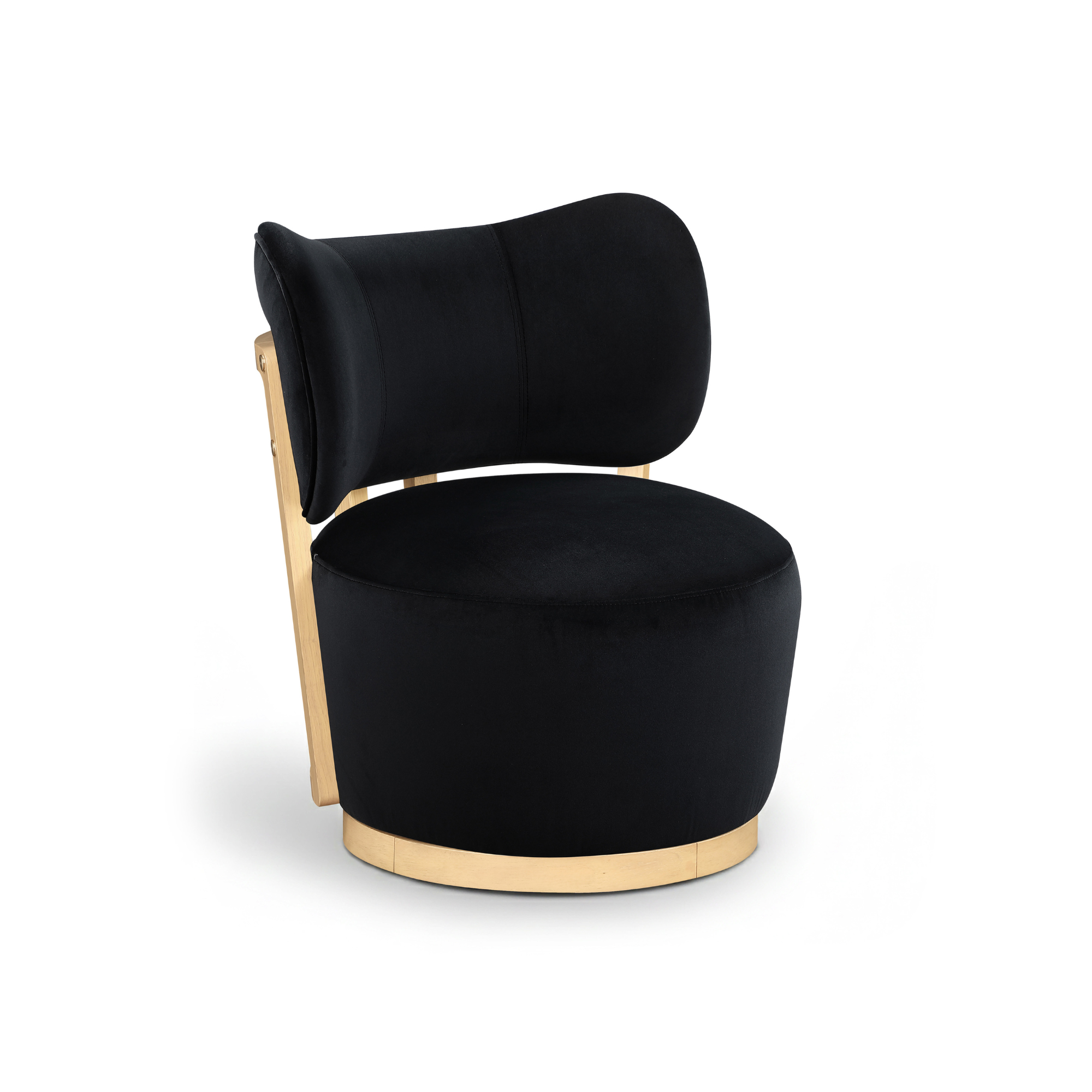 Velara Velvet Swivel Chair